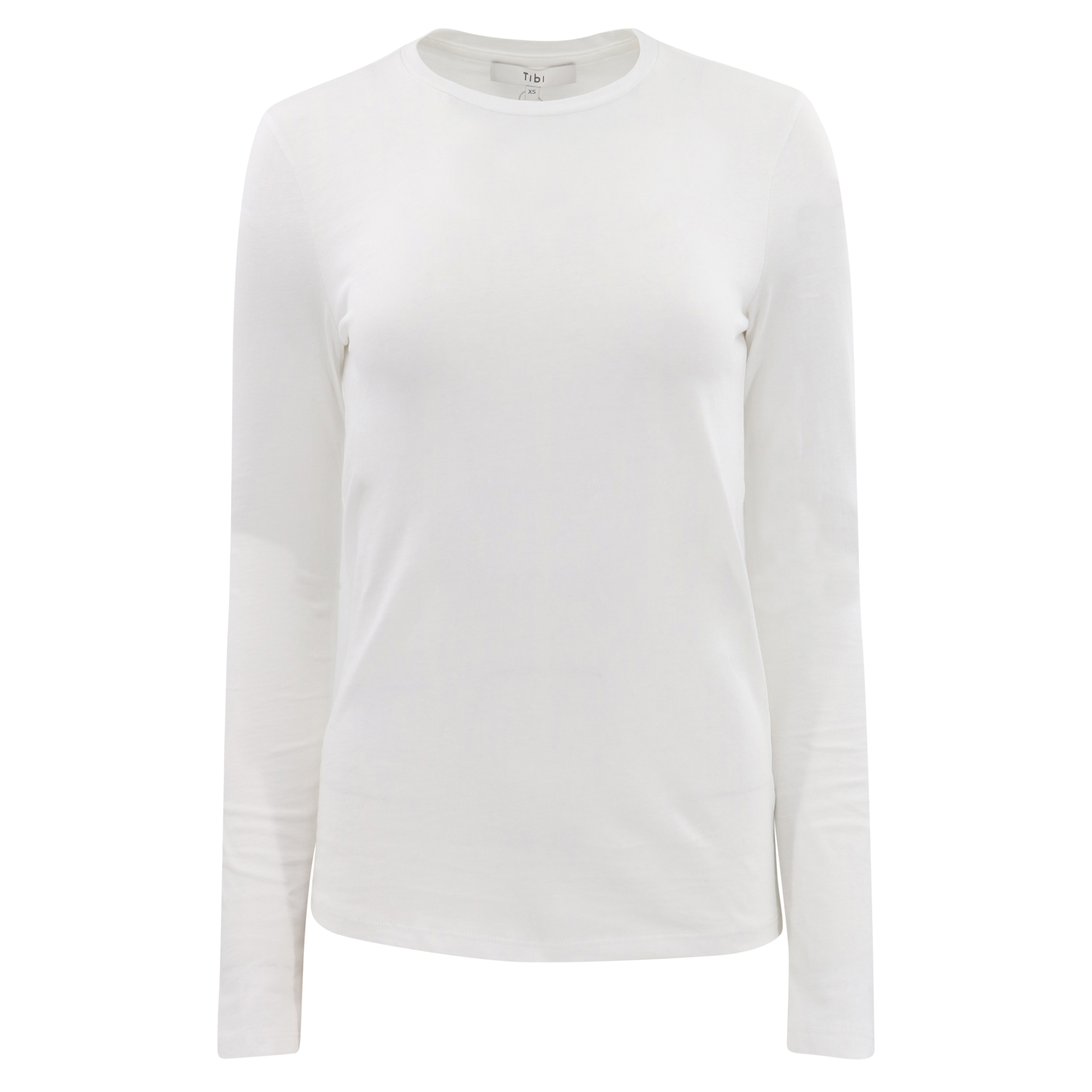 Circular Ribbed Crewneck Pullover T-Shirt