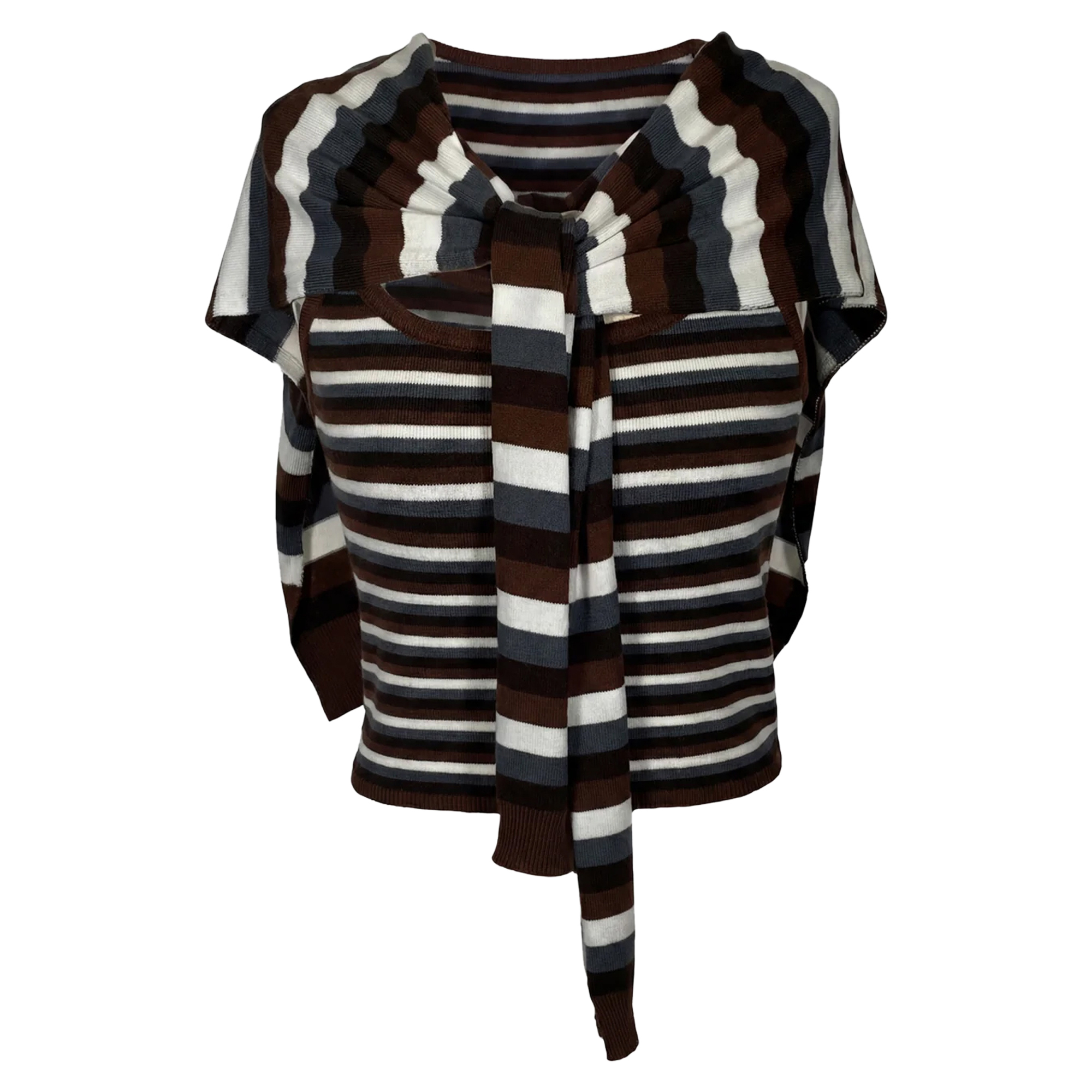 Combo Stripe Cardigan Set