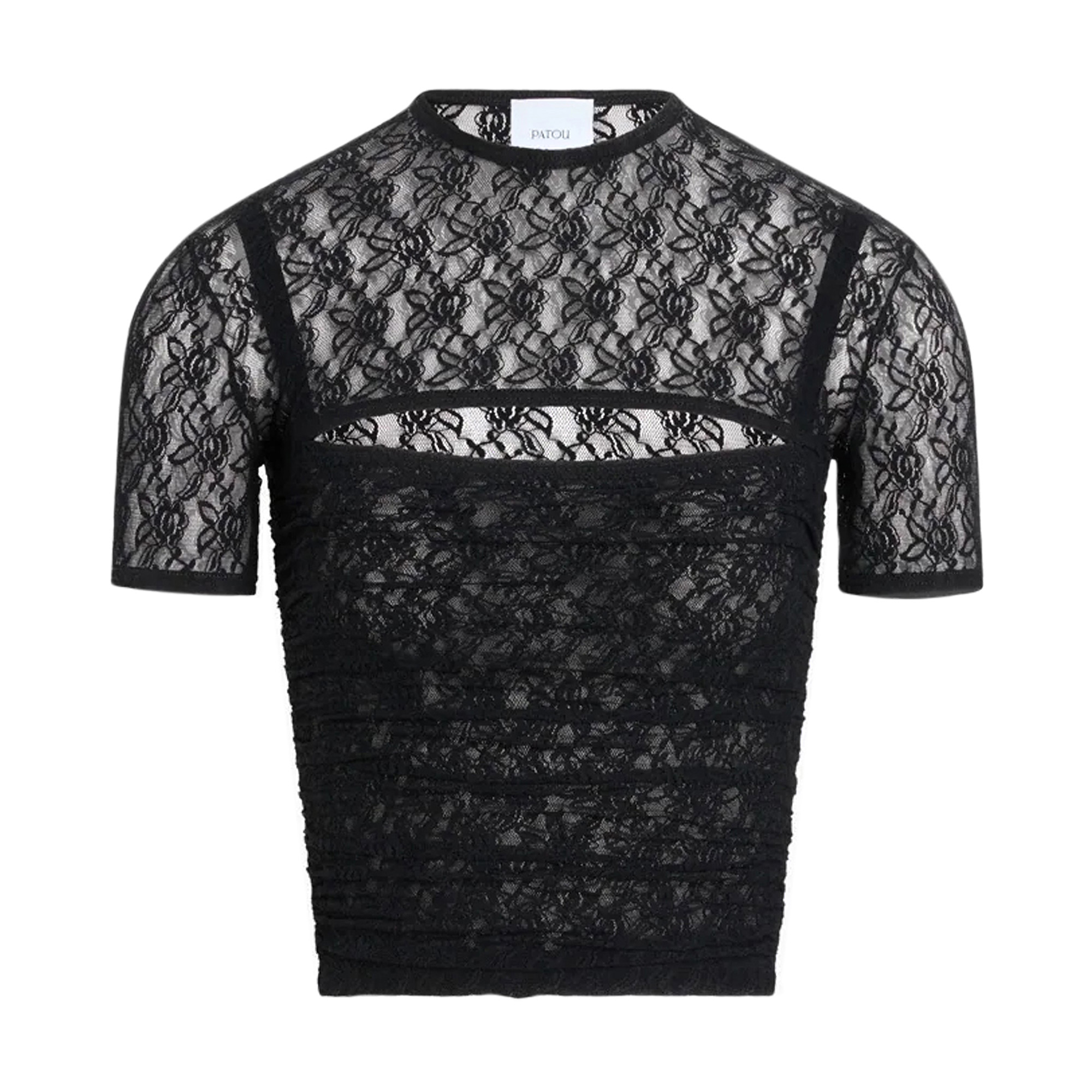 Short Sleeve Detachable Twinset Lace Top