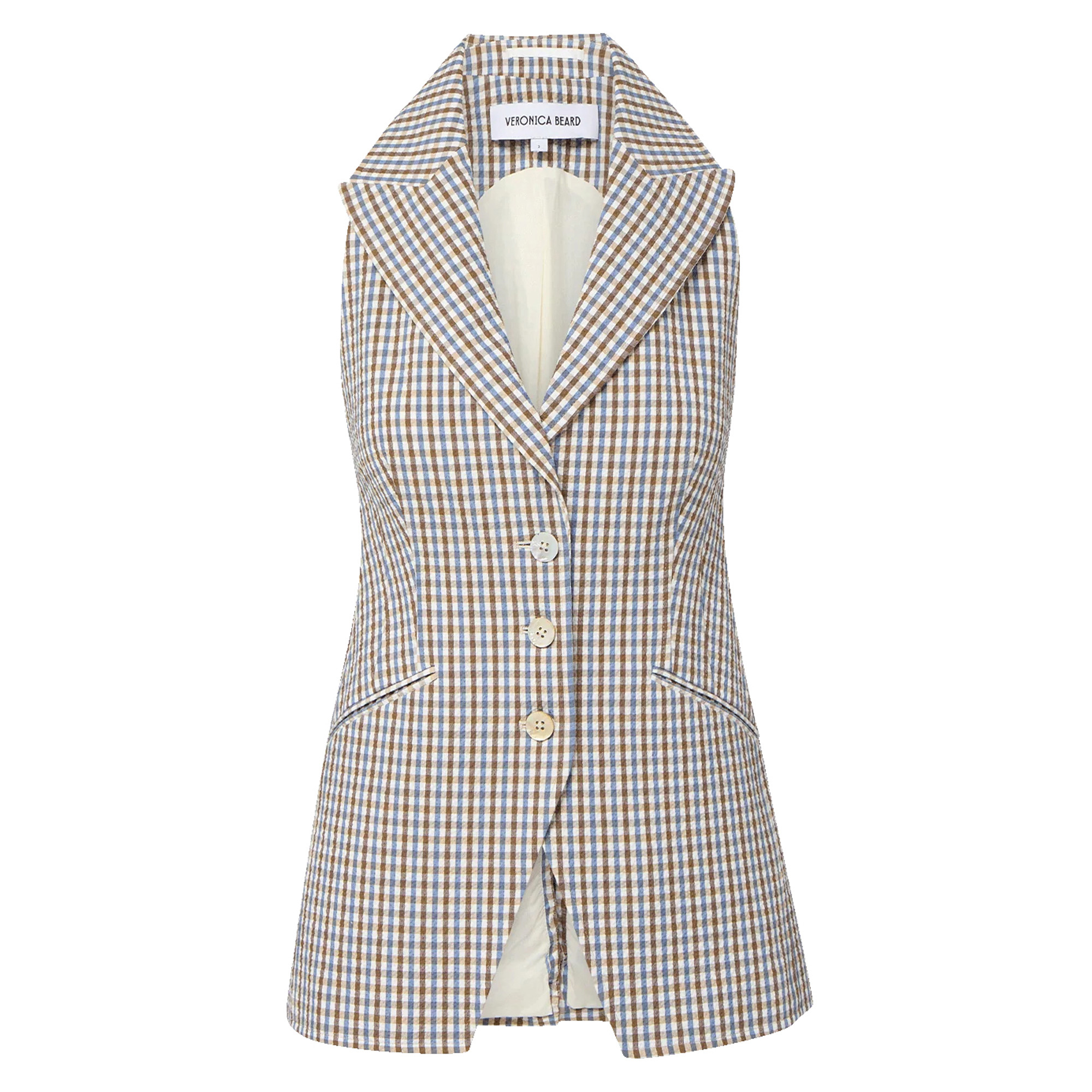 Costa Gingham Vest