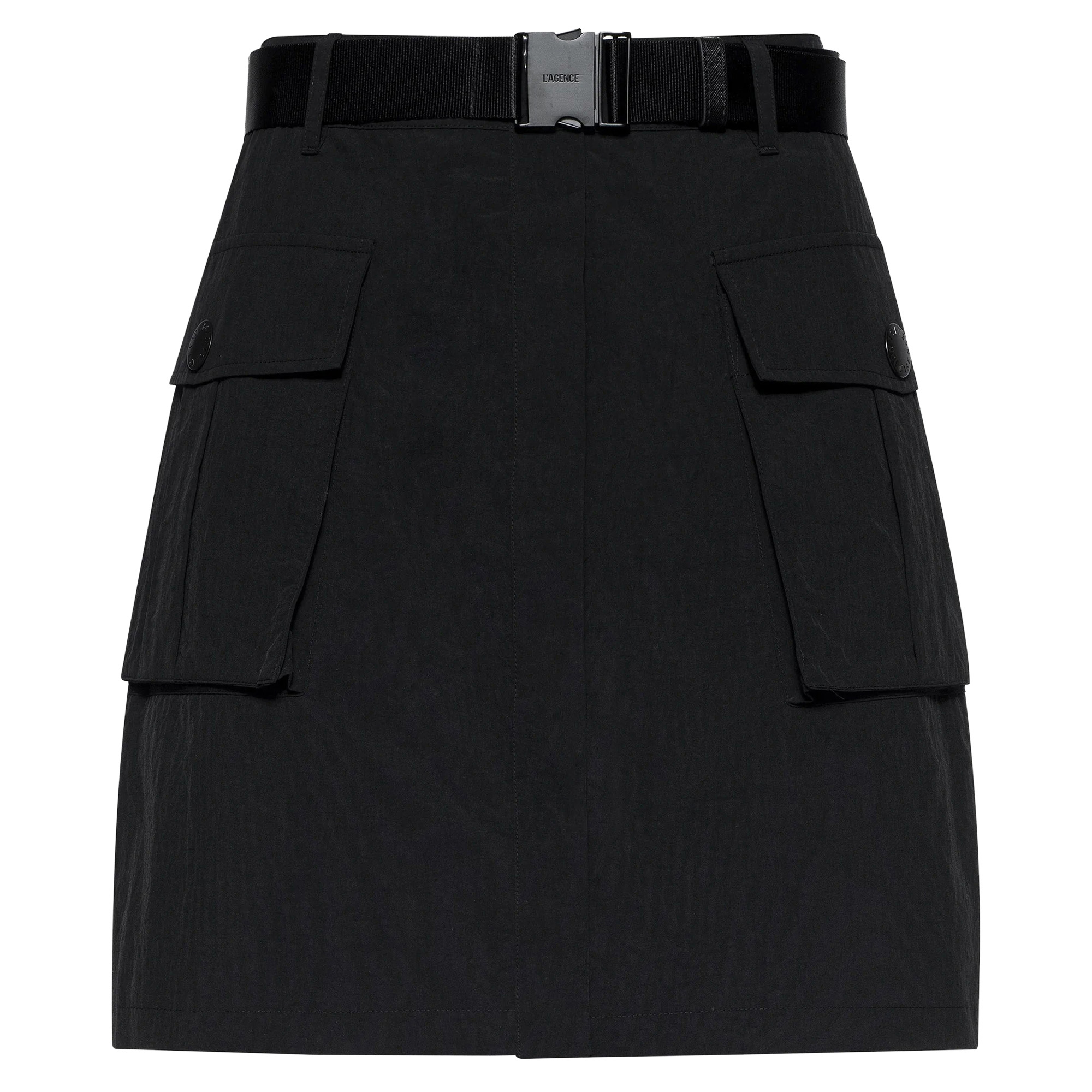 Norene Cargo Pocket Windbreaker Mini Skirt