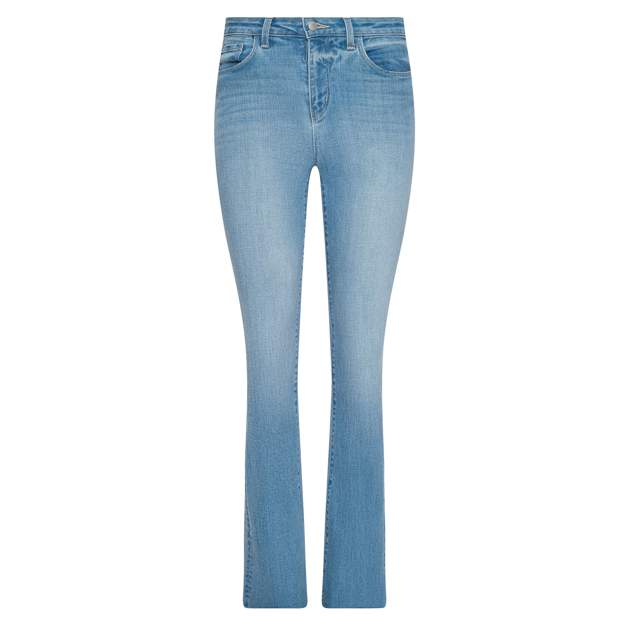 Ruth High-Rise Raw-Hem Straight-Leg Jean