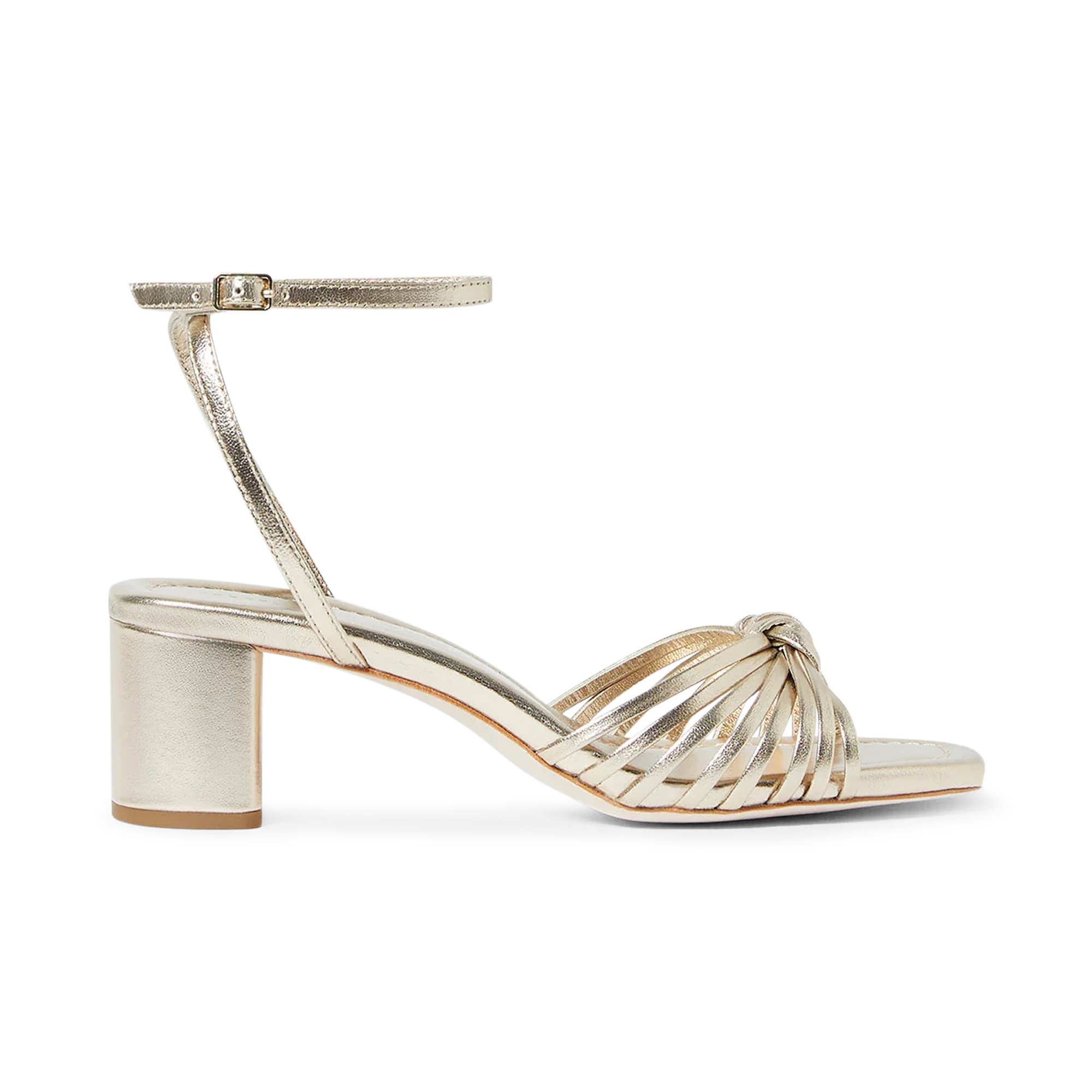 Olivia Knot Mid-Heel Sandal