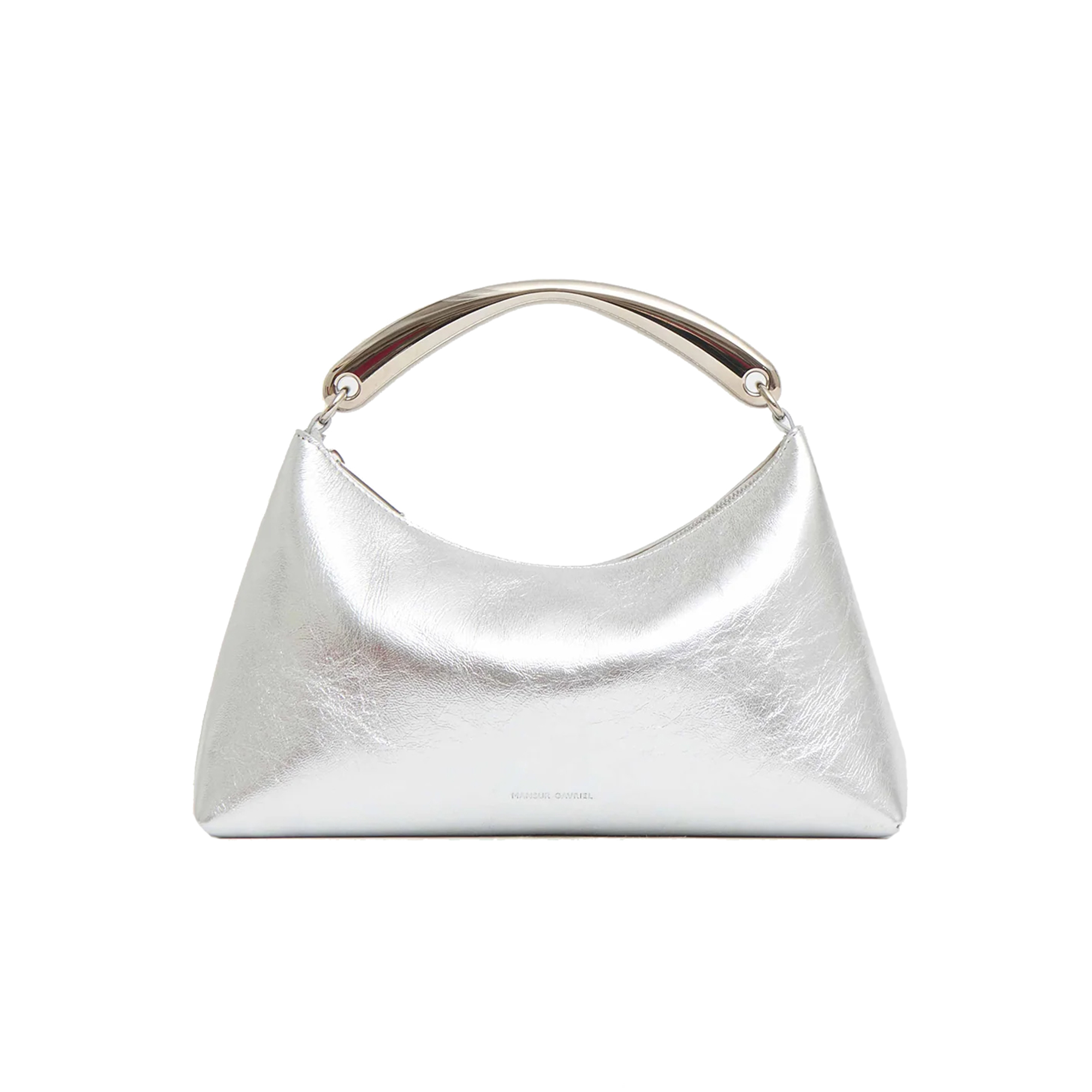 Rhea Metal Top Handle Bag