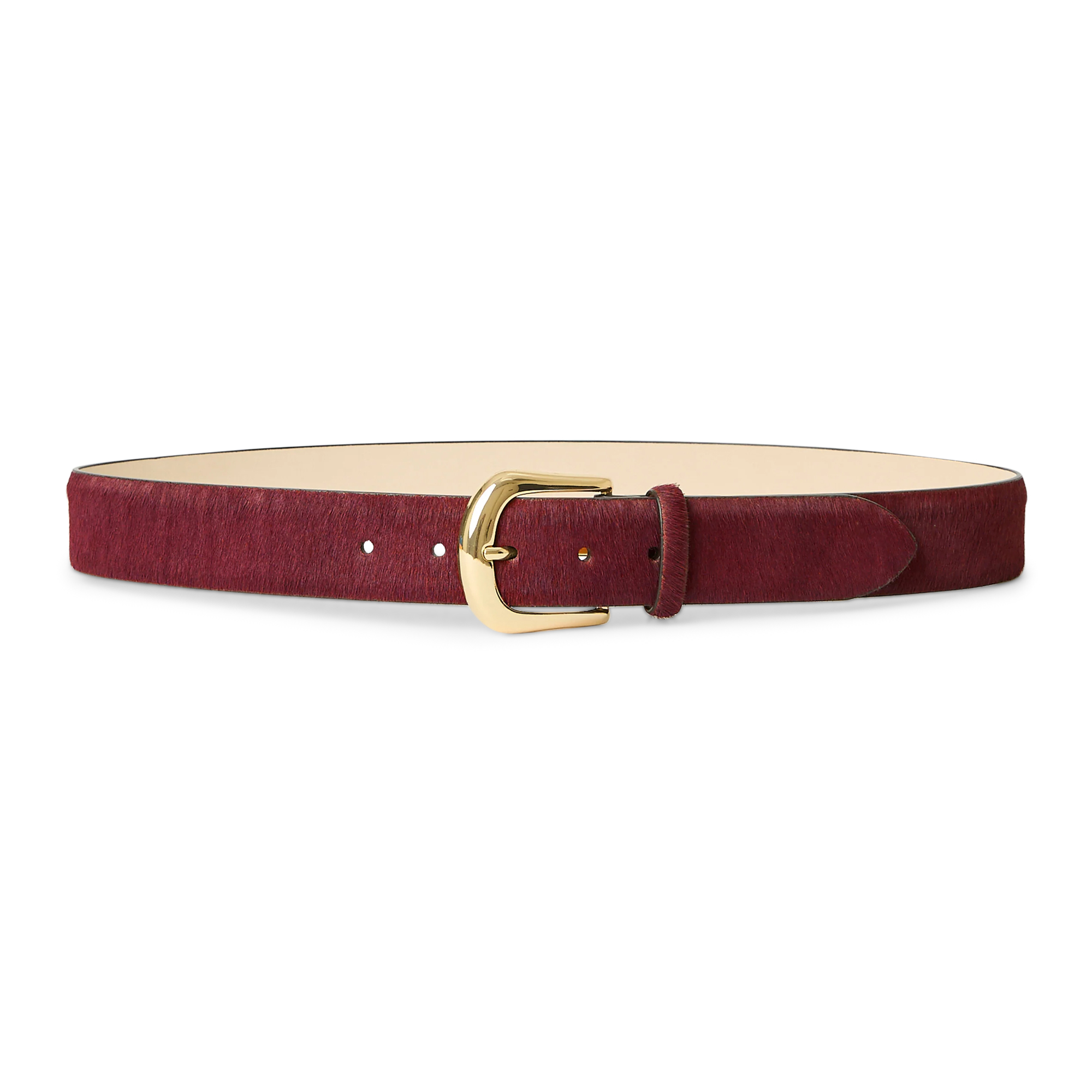 Kennedy Calf-Hair Leather Belt