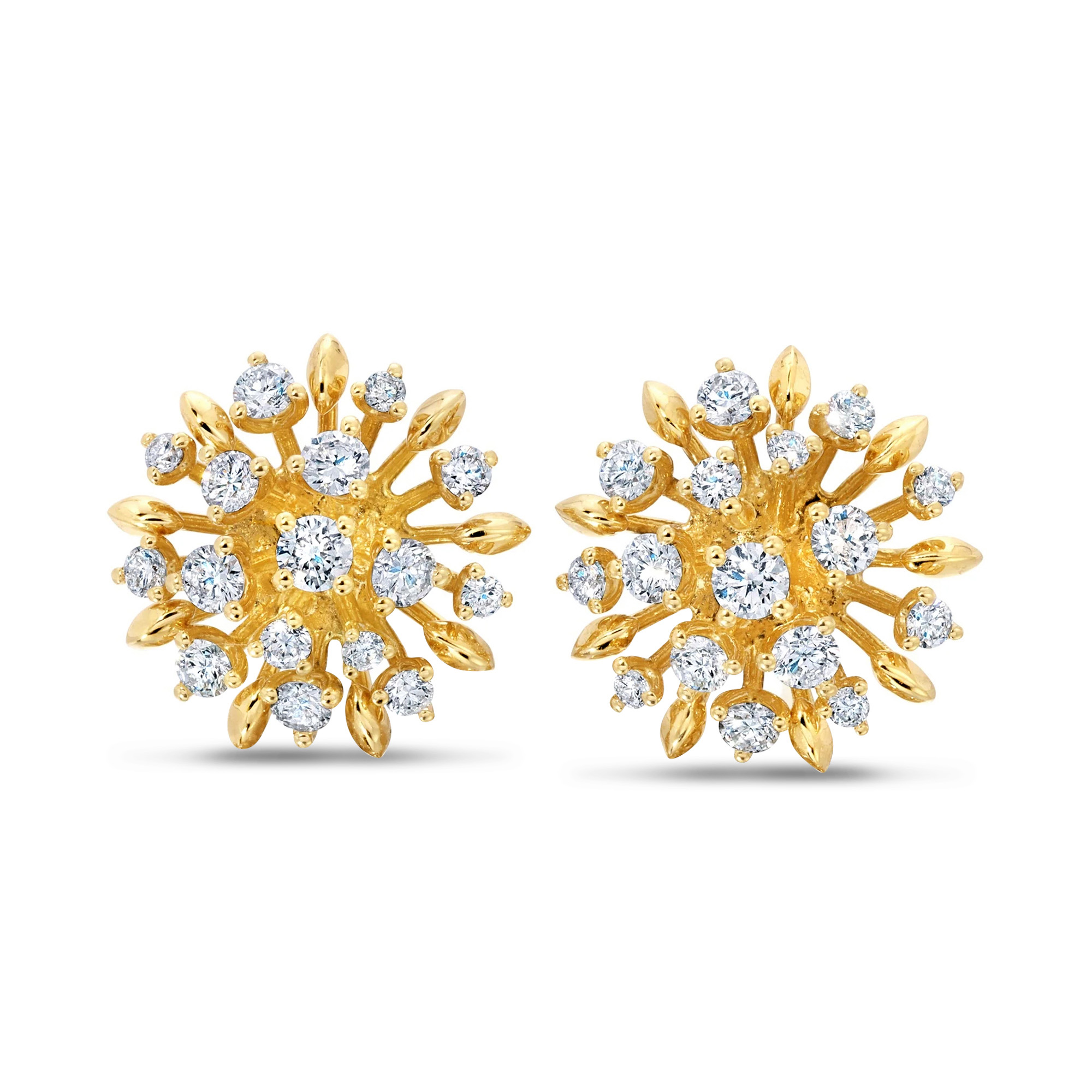 Diamond Lily Studs