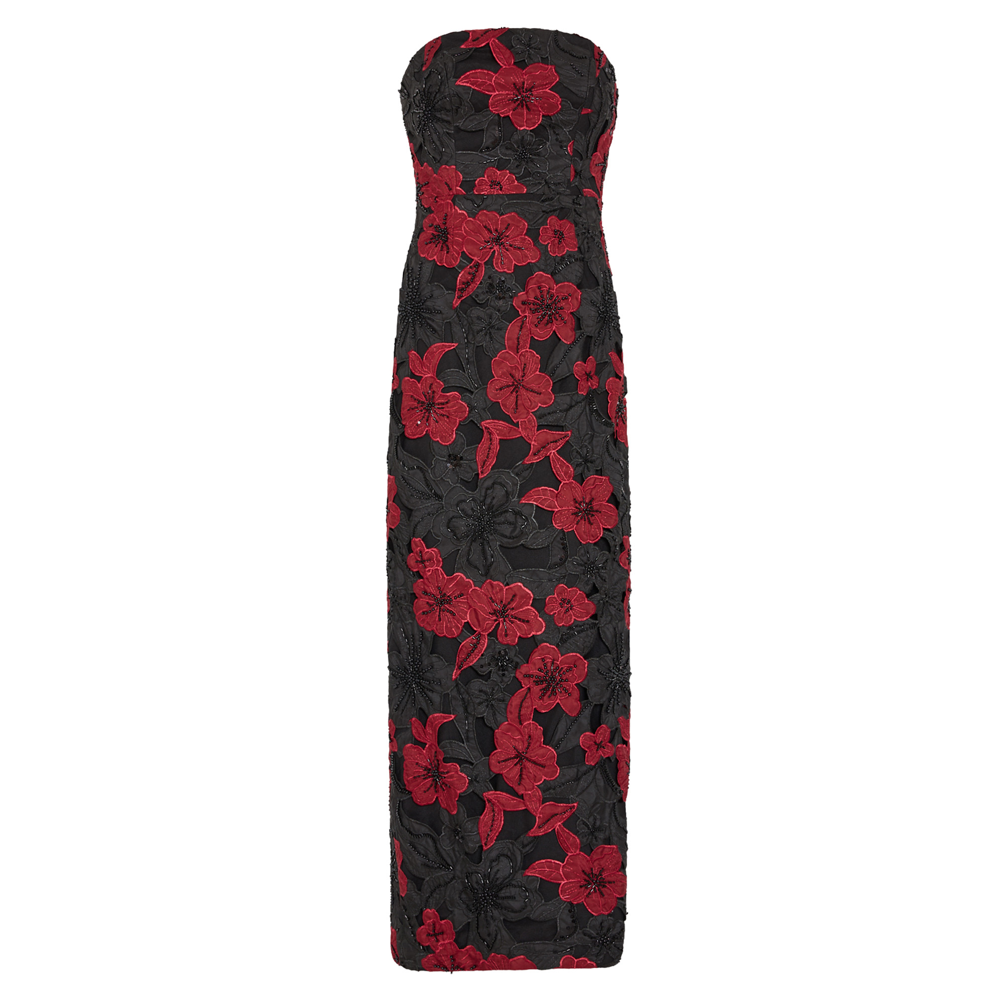 Orion Chiffon Embroidered Maxi Dress