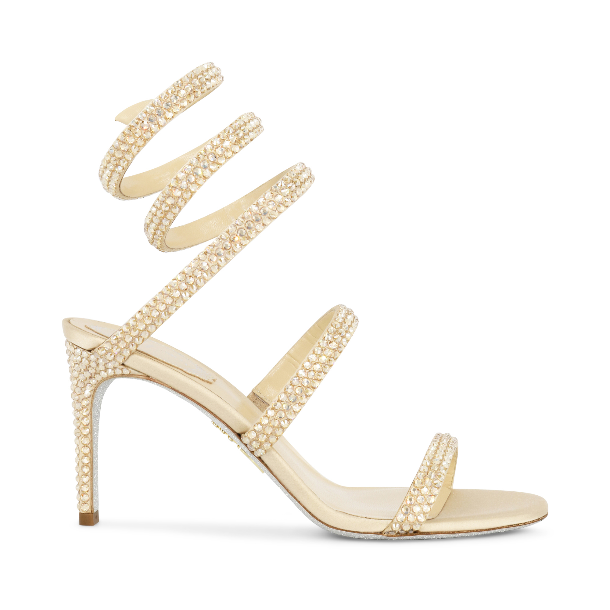 Cleo 80mm Honey Sandal With Crystals