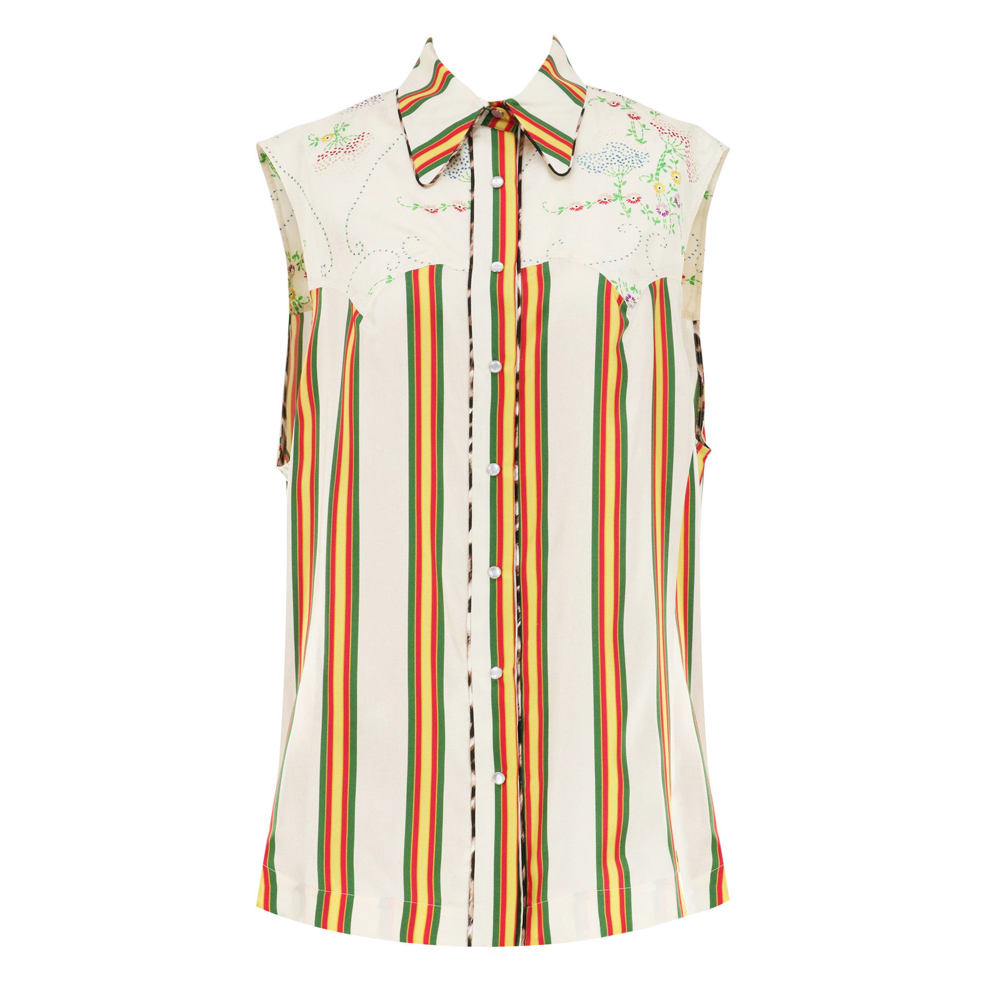 Arizona Sleeveless Button-Up Blouse