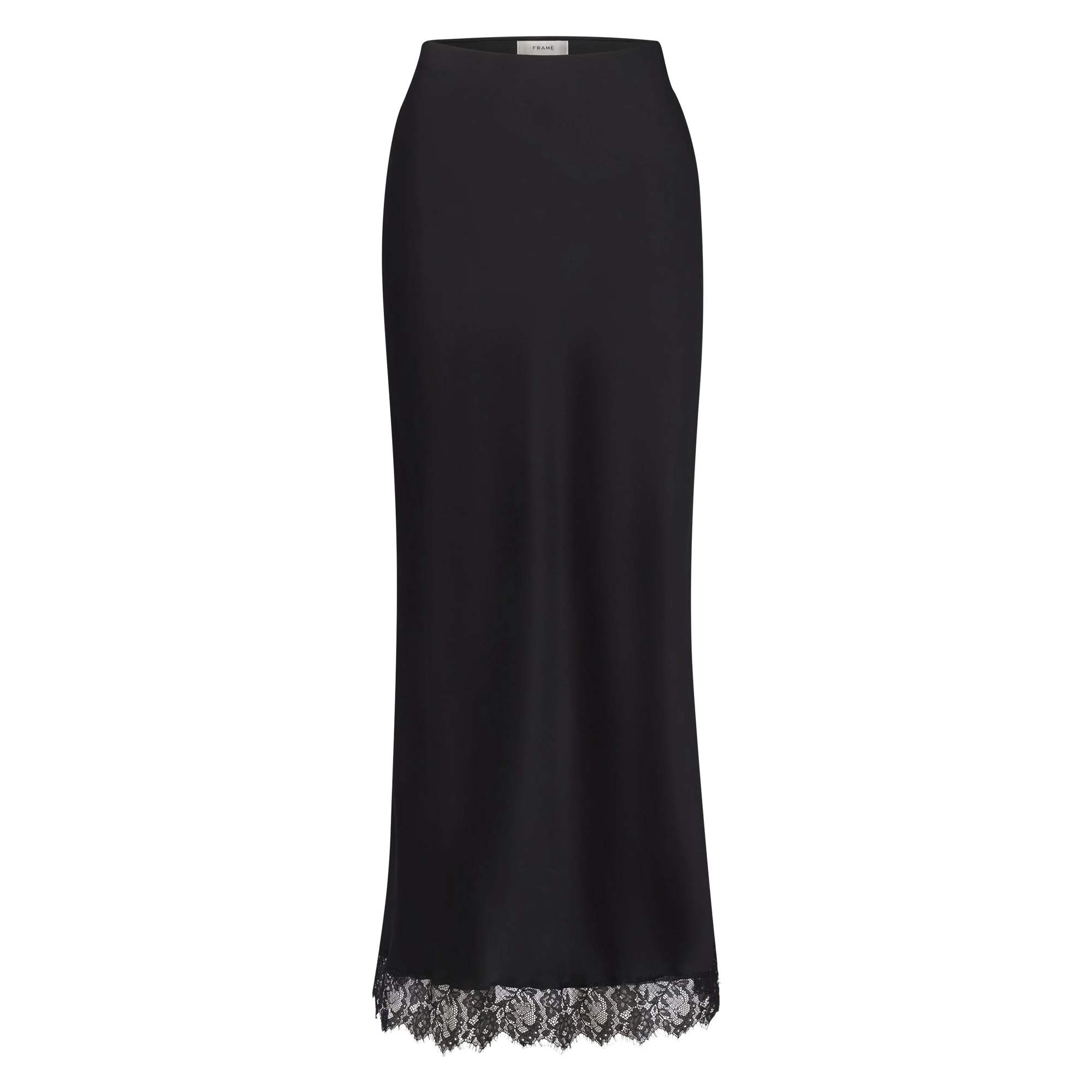 The Silk Lace Column Skirt