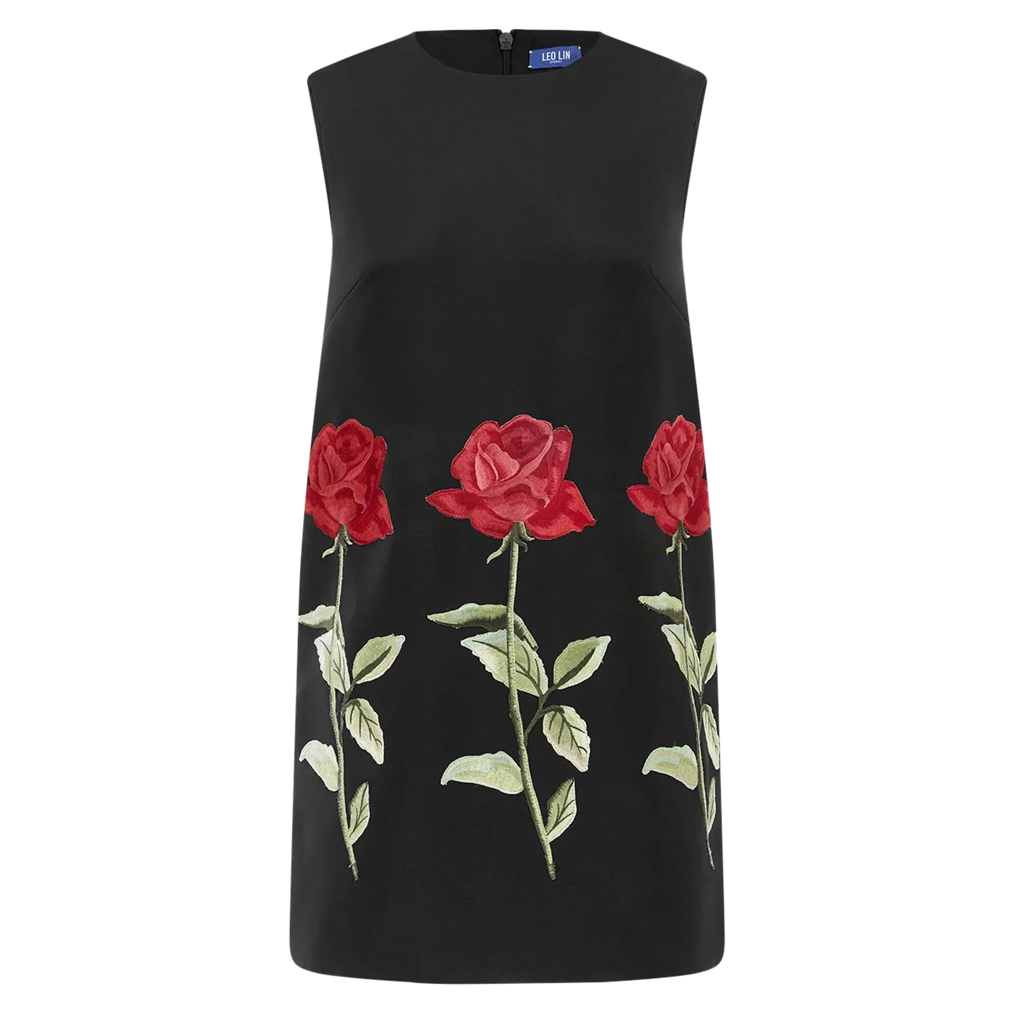 Yvonne Sleeveless Embroidered Mini Dress