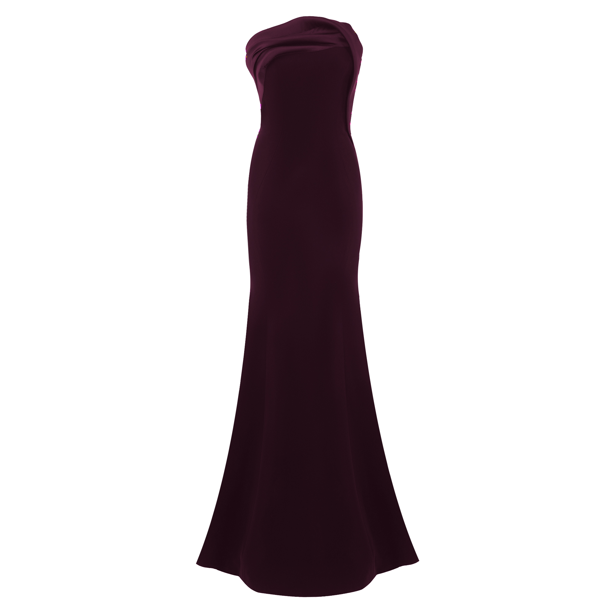 Strapless Crepe Trumpet Gown