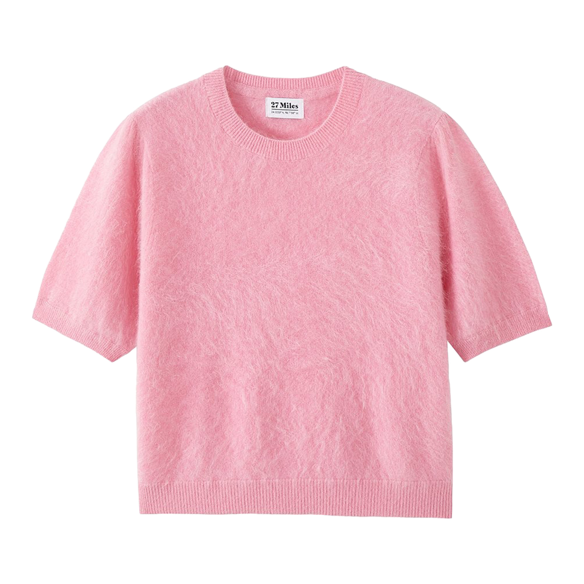 Bren Cashmere Short Sleeve Crew