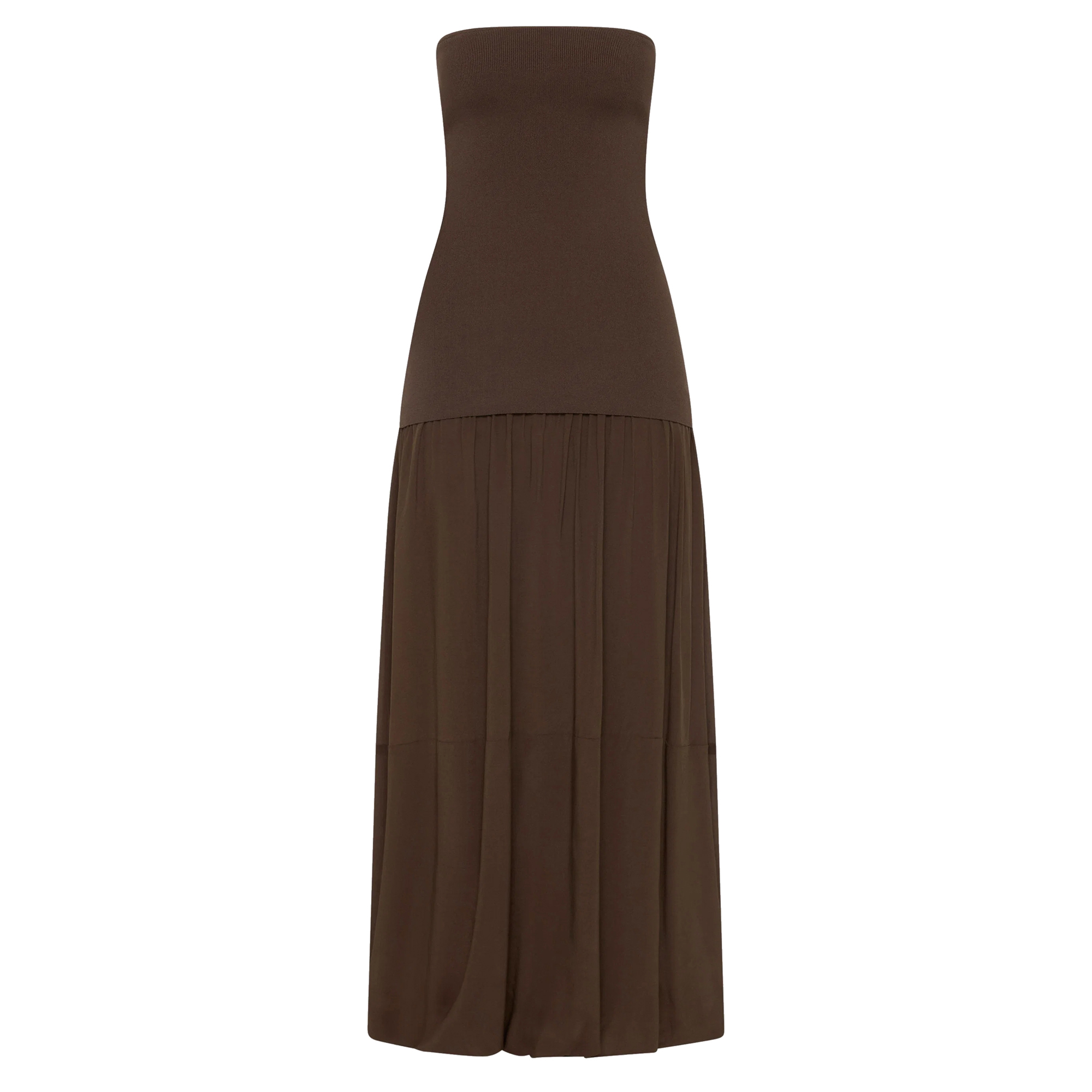 Strapless Balloon Hem Dress