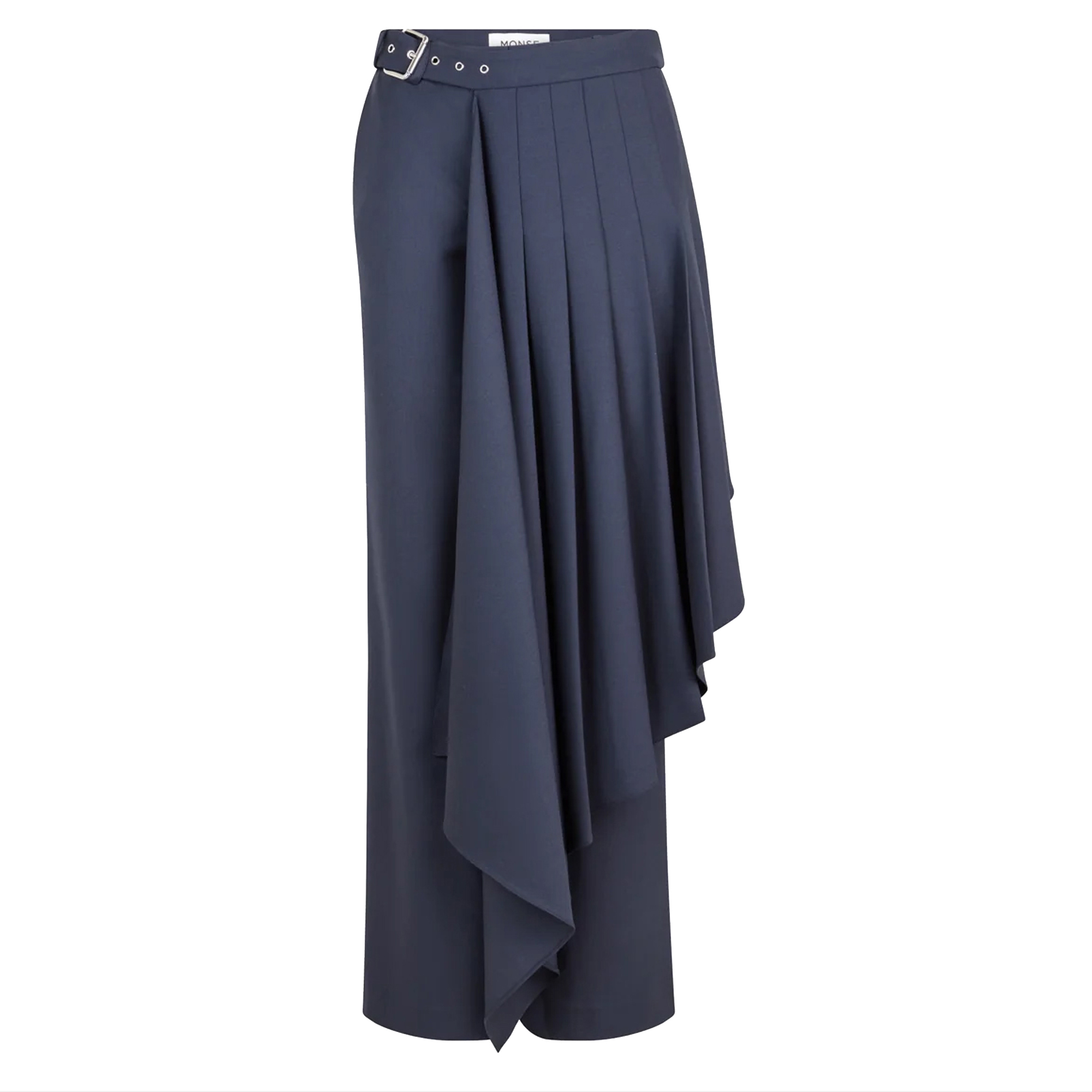 Pleated Regular Fit Tailored Mid-Rise Trouser With Detachable Skirt