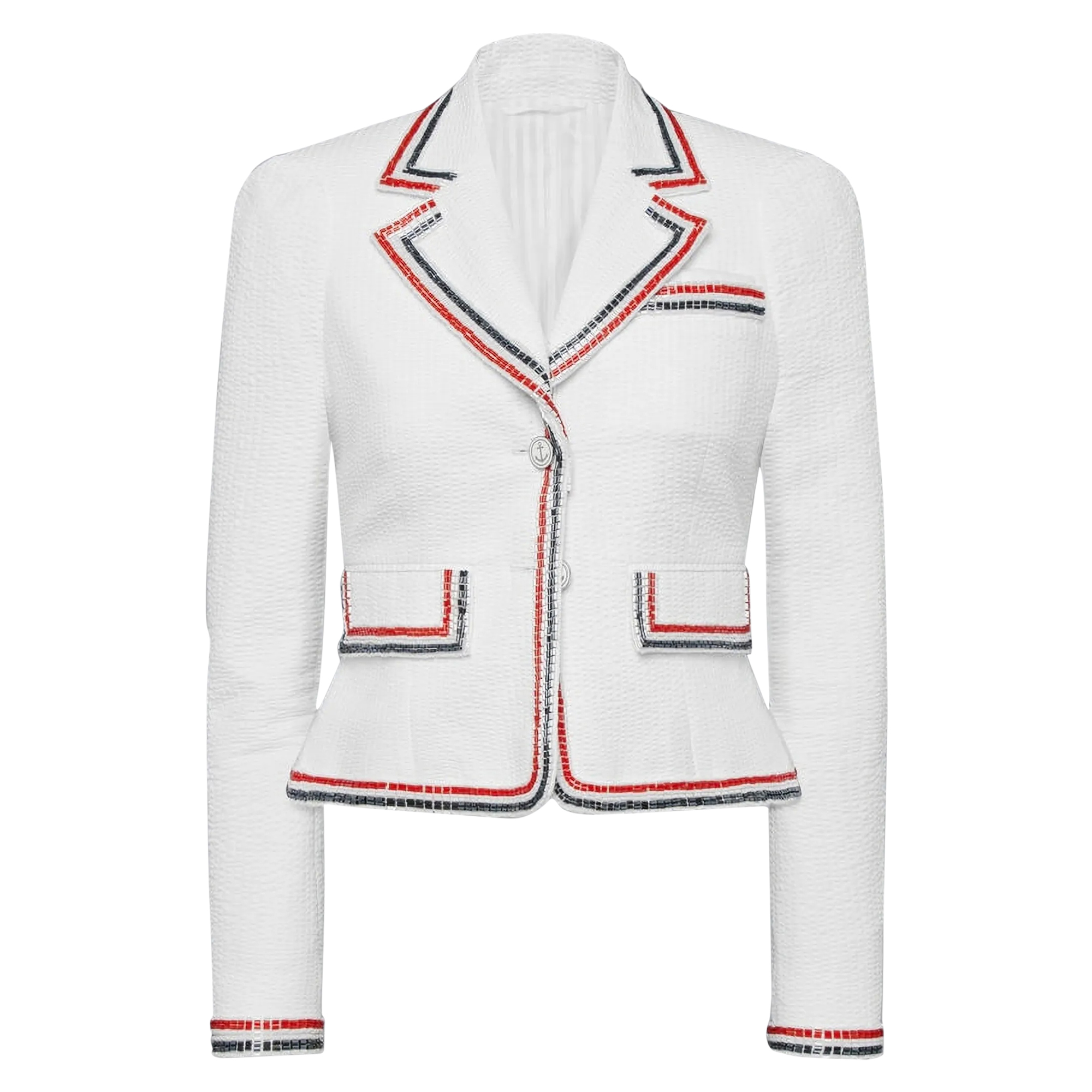 Sculpted Shoulder Cropped Jacket