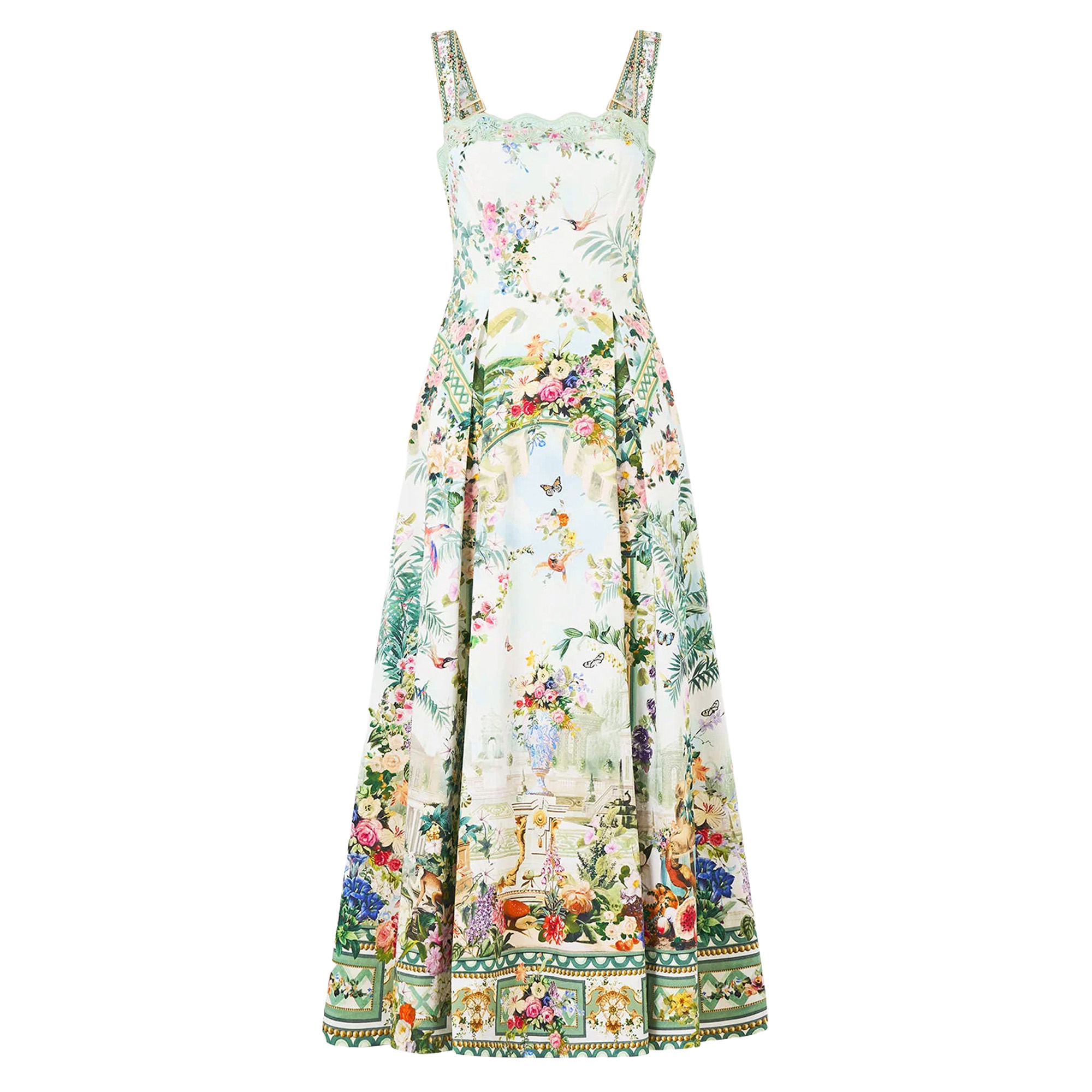 Sleeveless Fit And Flare Midi Dress