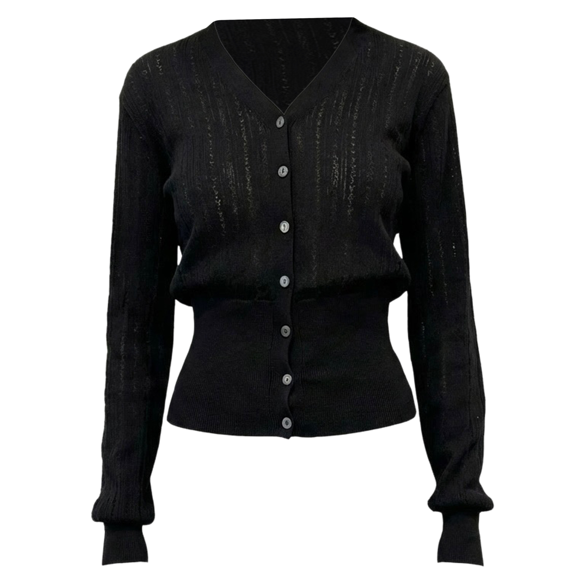 Unae Long Sleeve Button-Front Knit Top