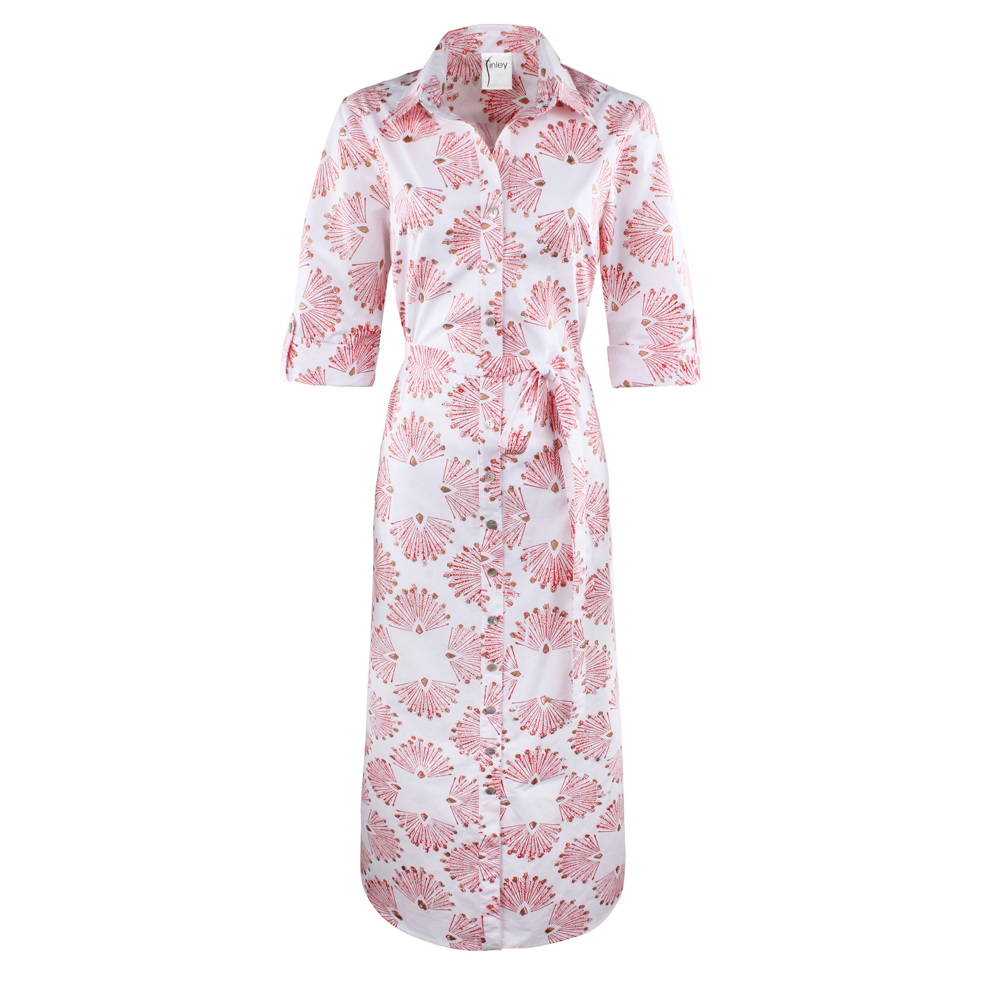 Alex Peacock Print Shirt Dress