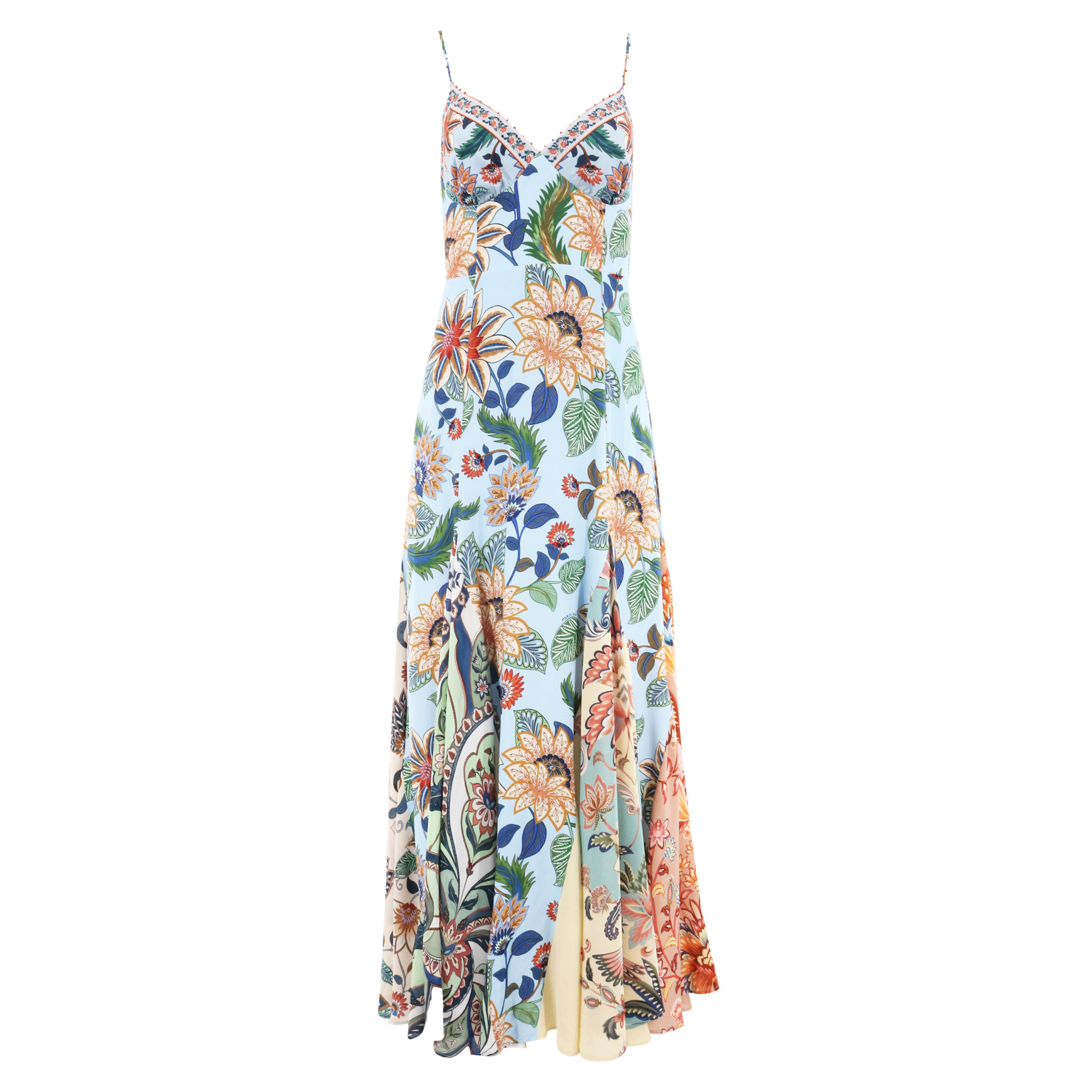 Floral Delhi Sleeveless Maxi Dress