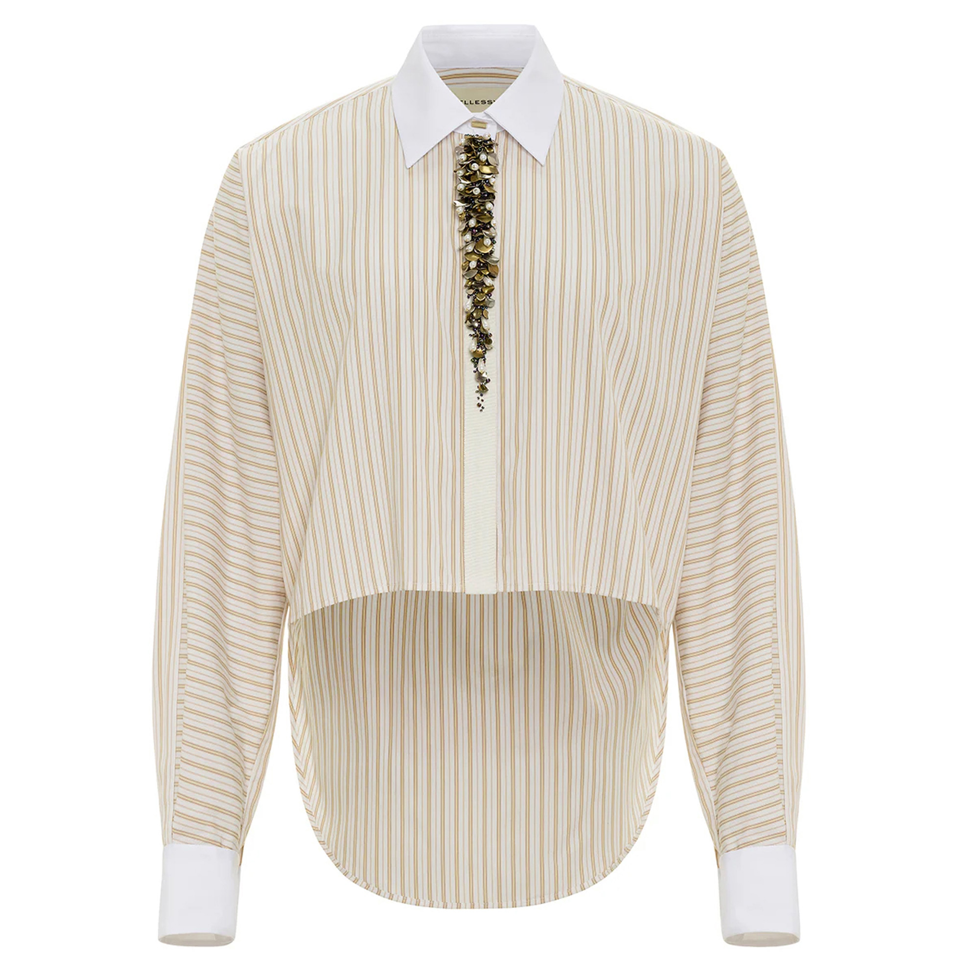 Raffy Long Sleeve Sequin Detail Shirt