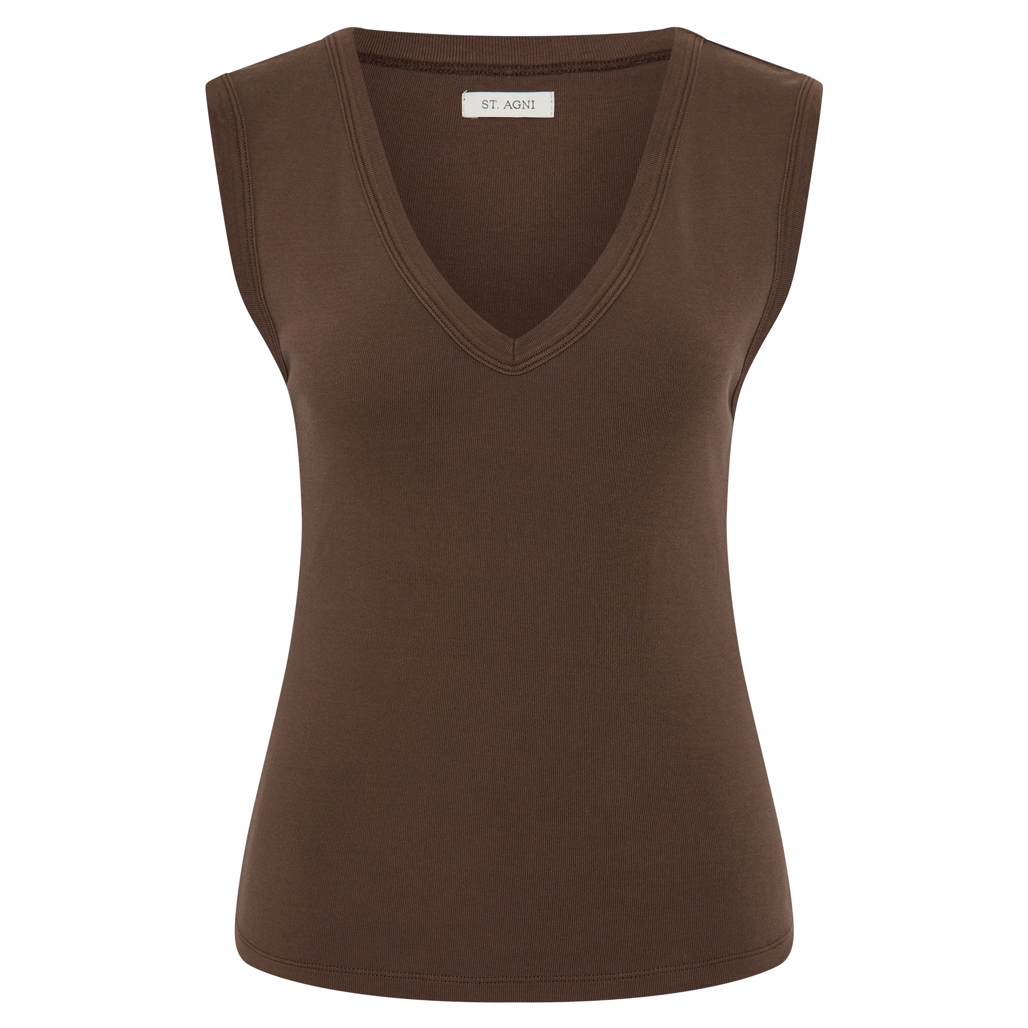 Organic Cotton Sleeveless Knit 90s Top