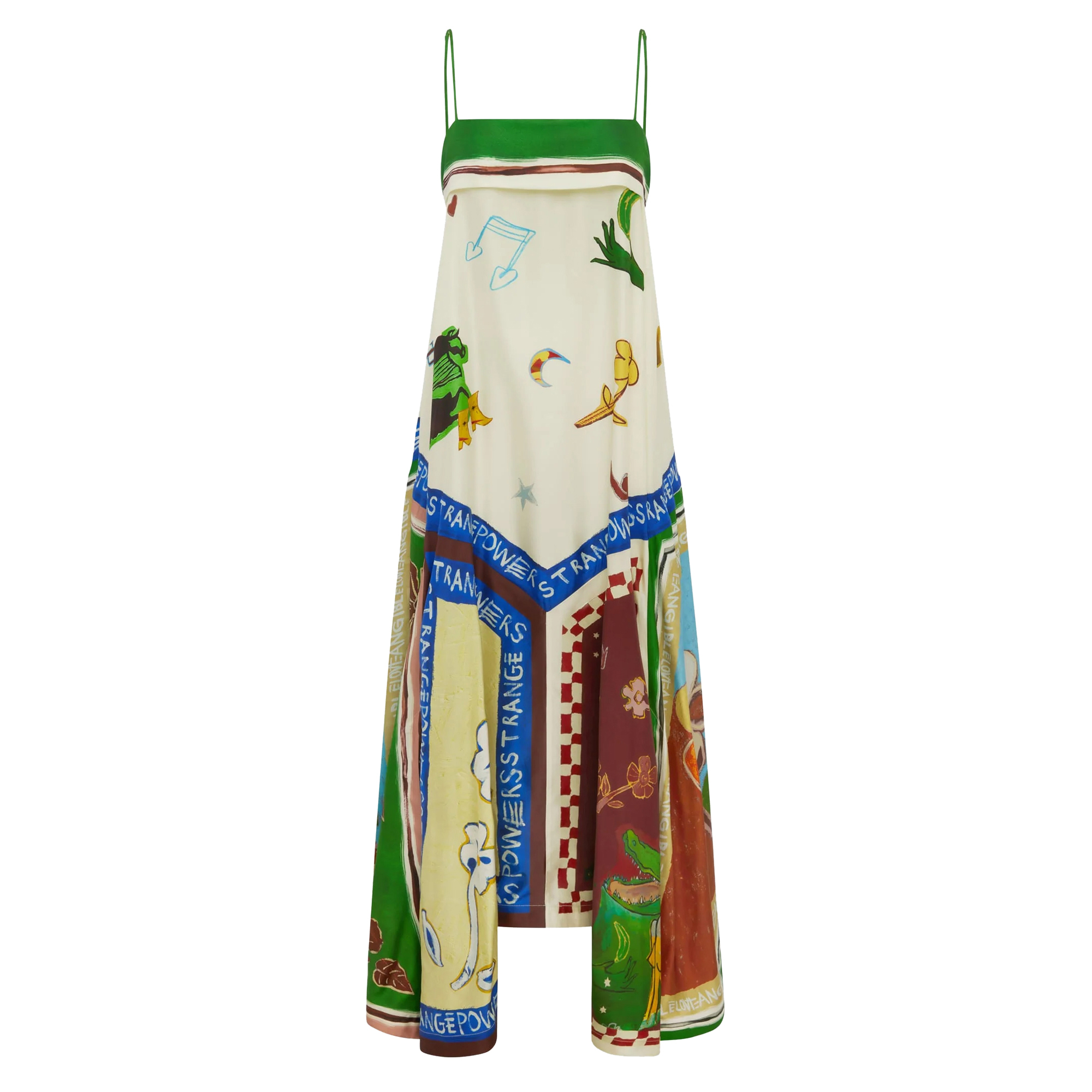 Tangible Love Sleeveless Silk Midi Dress