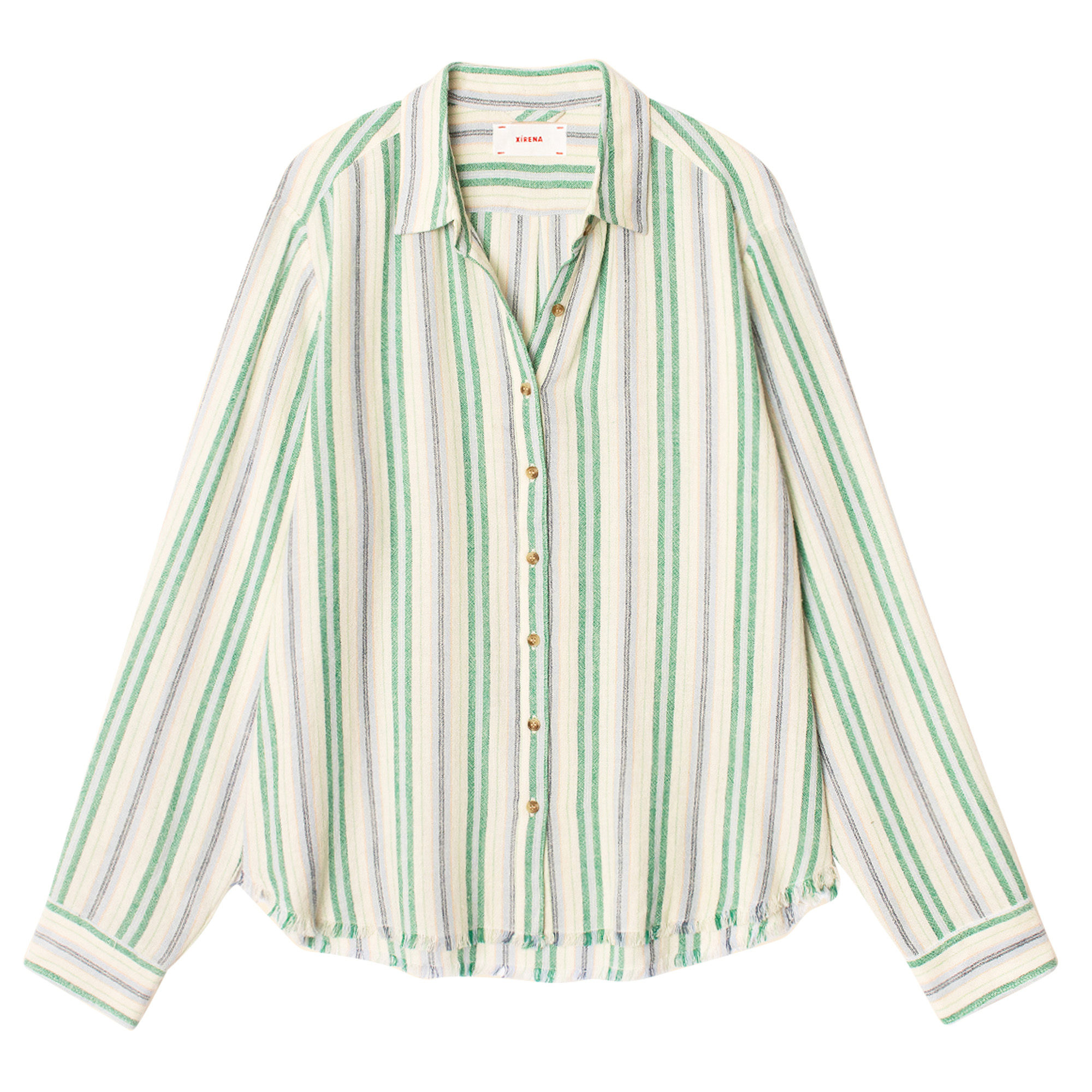 Bowie Long Sleeve Striped Button-Up Shirt