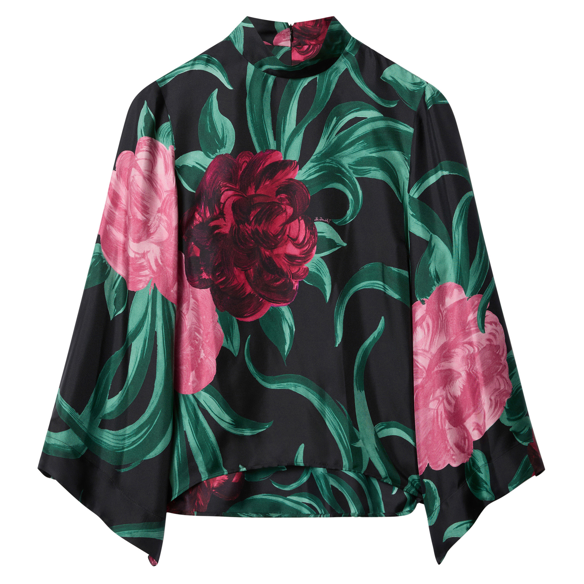 Make An Exit Silk Twill Top