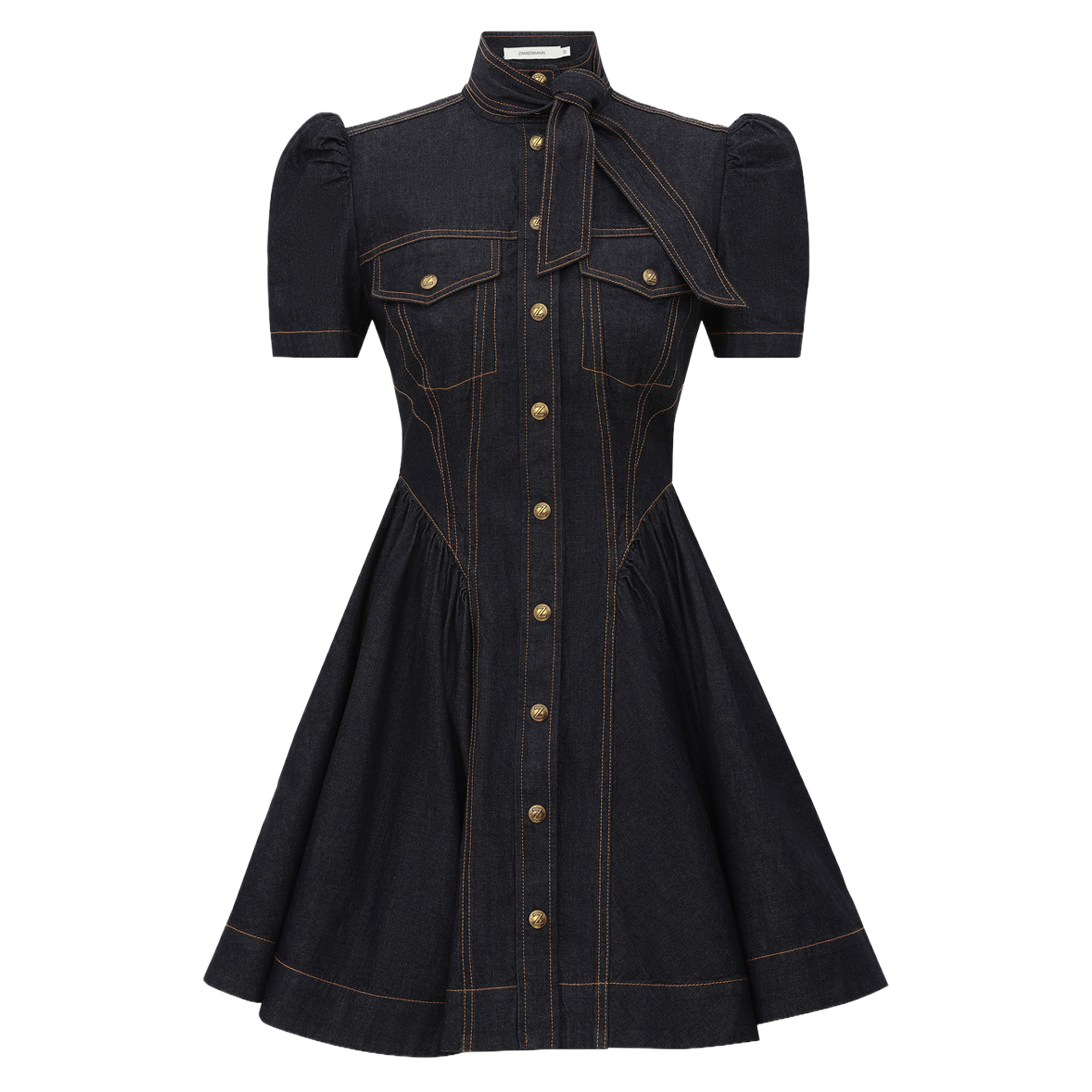 Denim Corset Mini Dress
