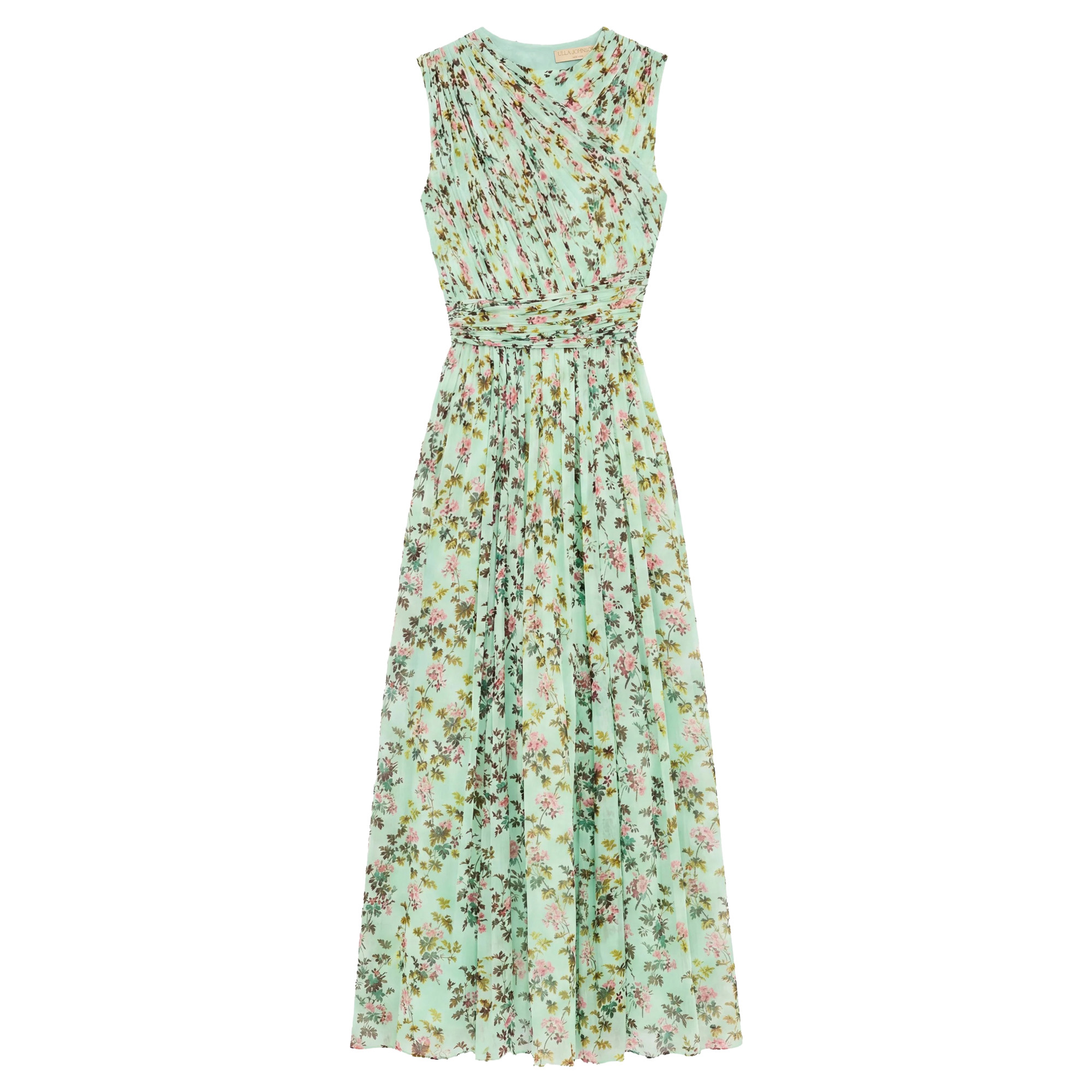 Celestina Sleeveless Silk Dress