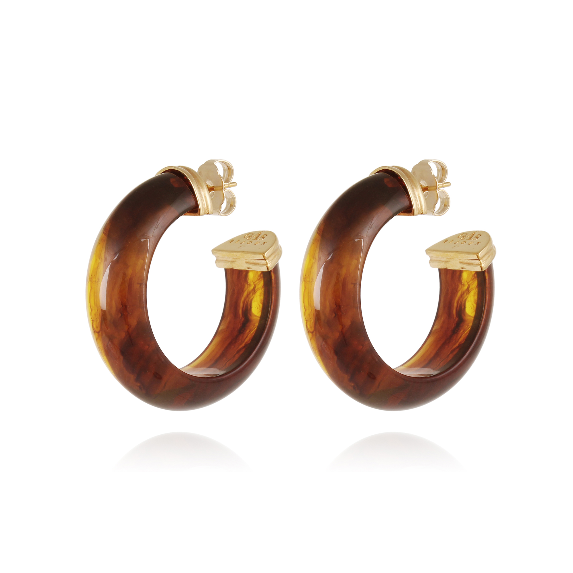 Abalone Hoop Earrings