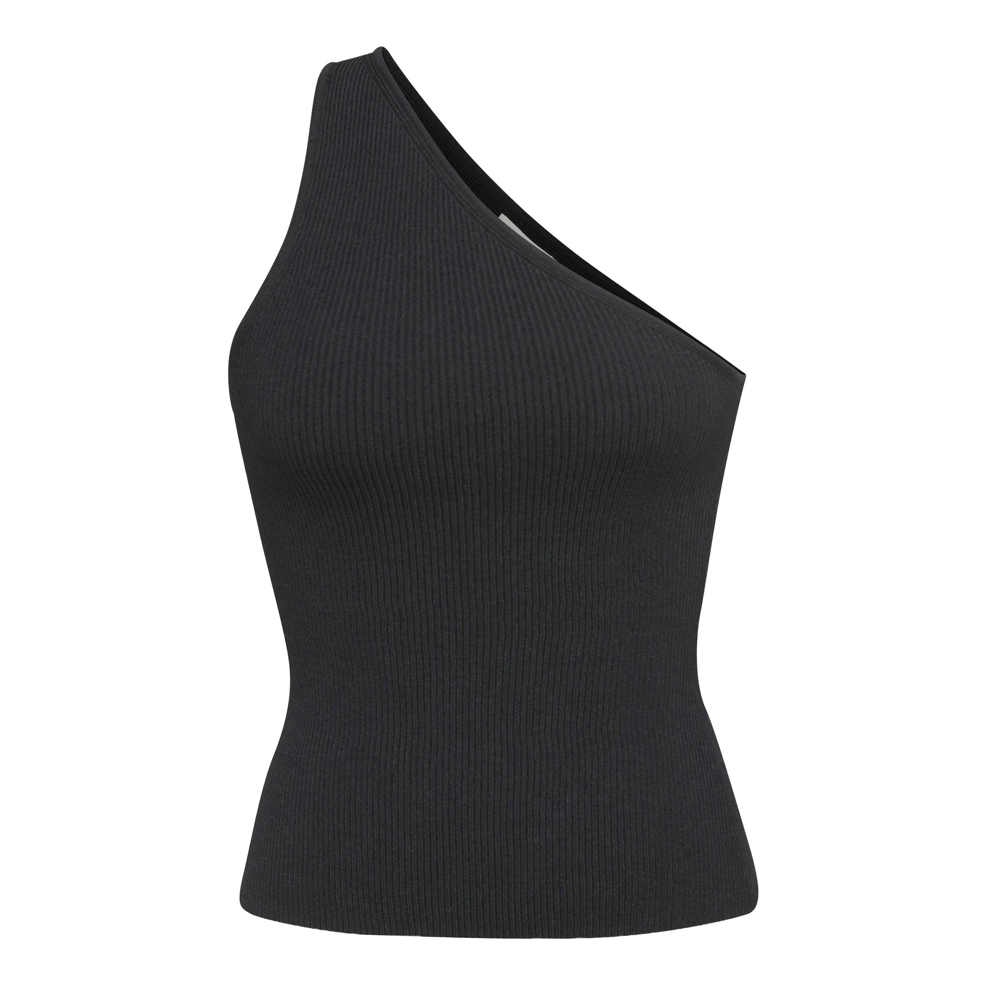 One Shoulder Instasculpt Rib Top