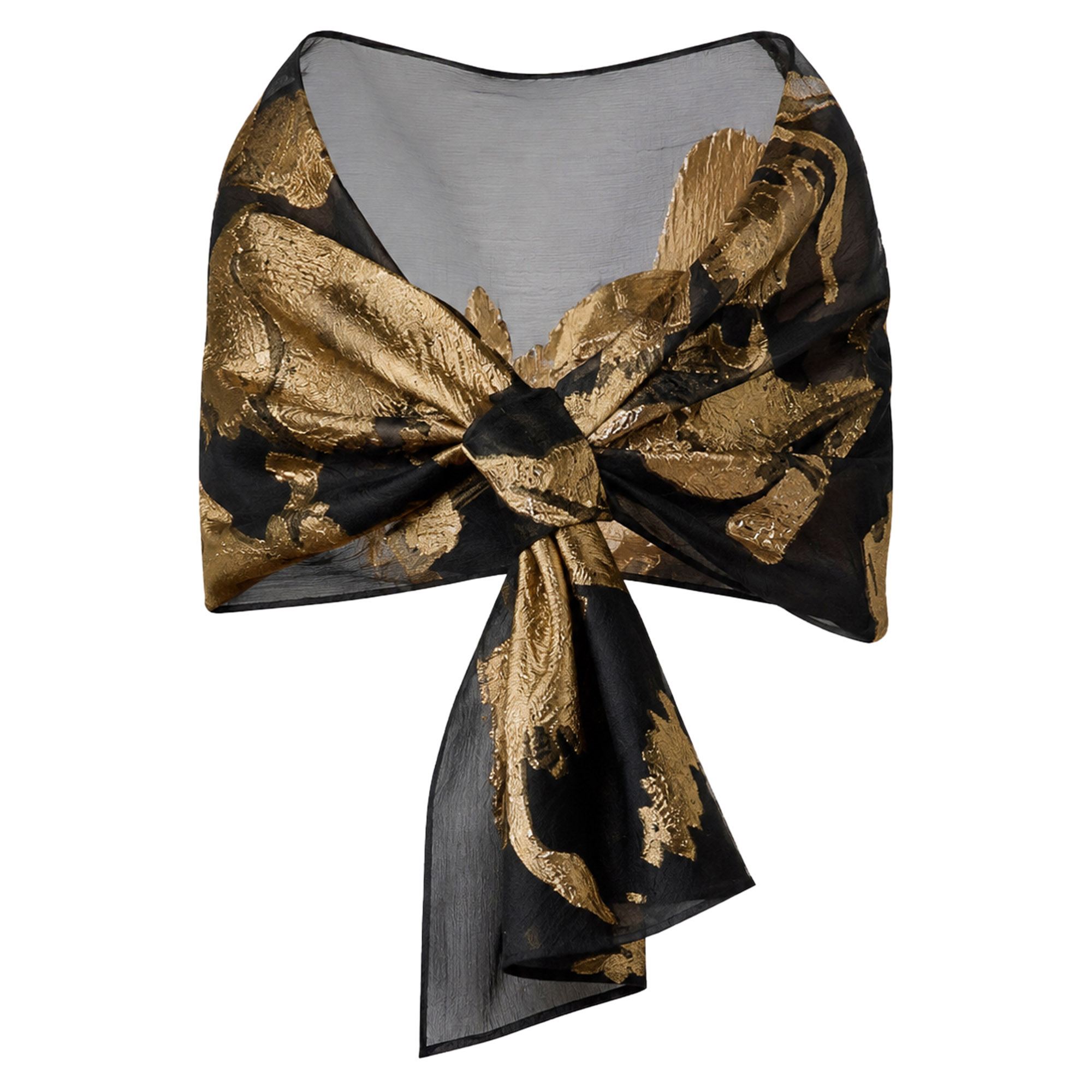 Metallic Jacquard Shawl