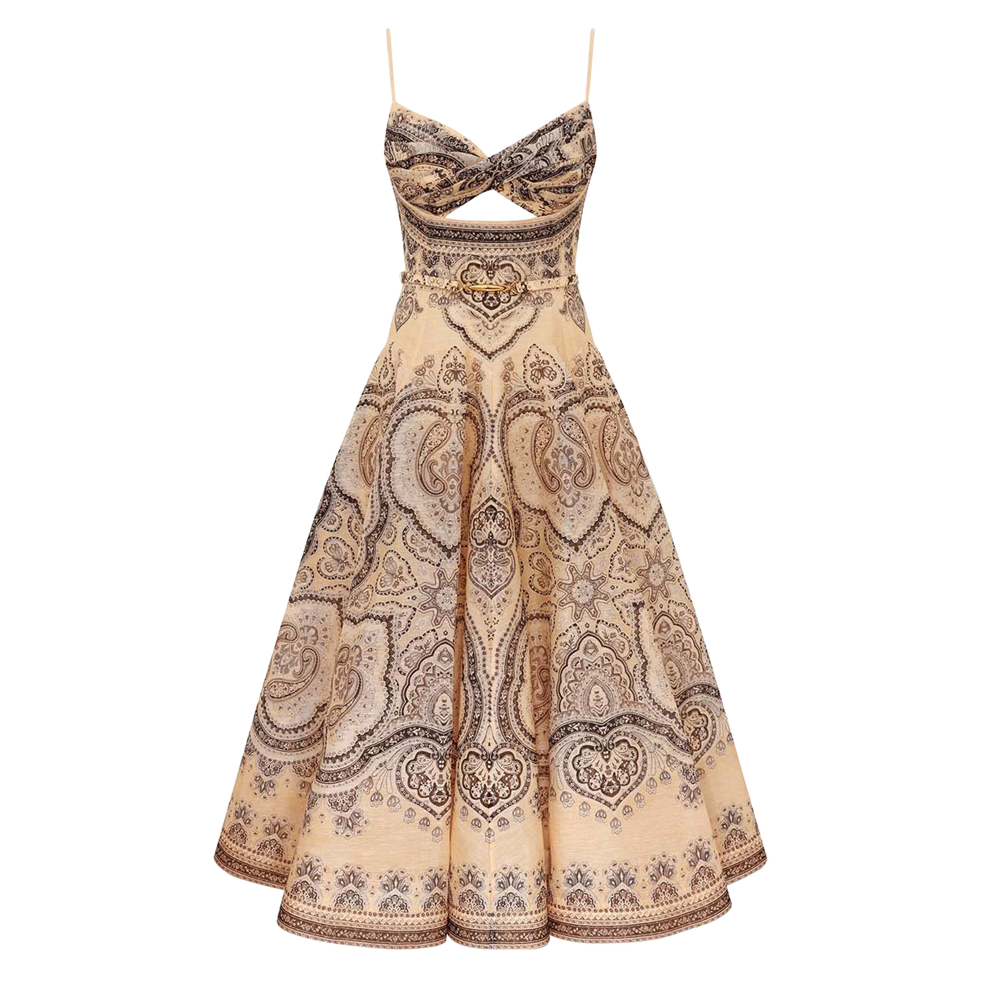 Luna Sleeveless Twist Midi Dress