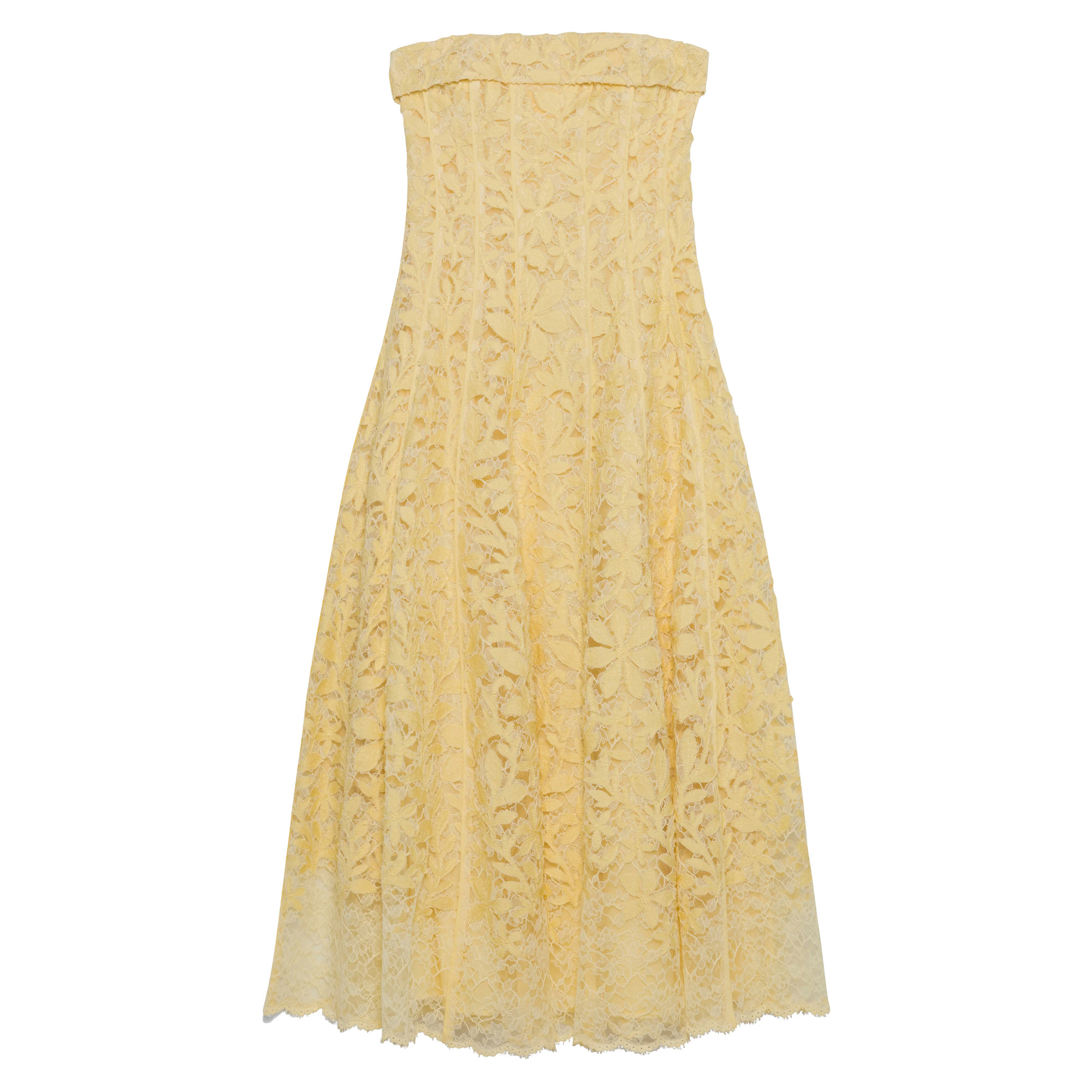 Imogen Lace Bustier Midi Dress