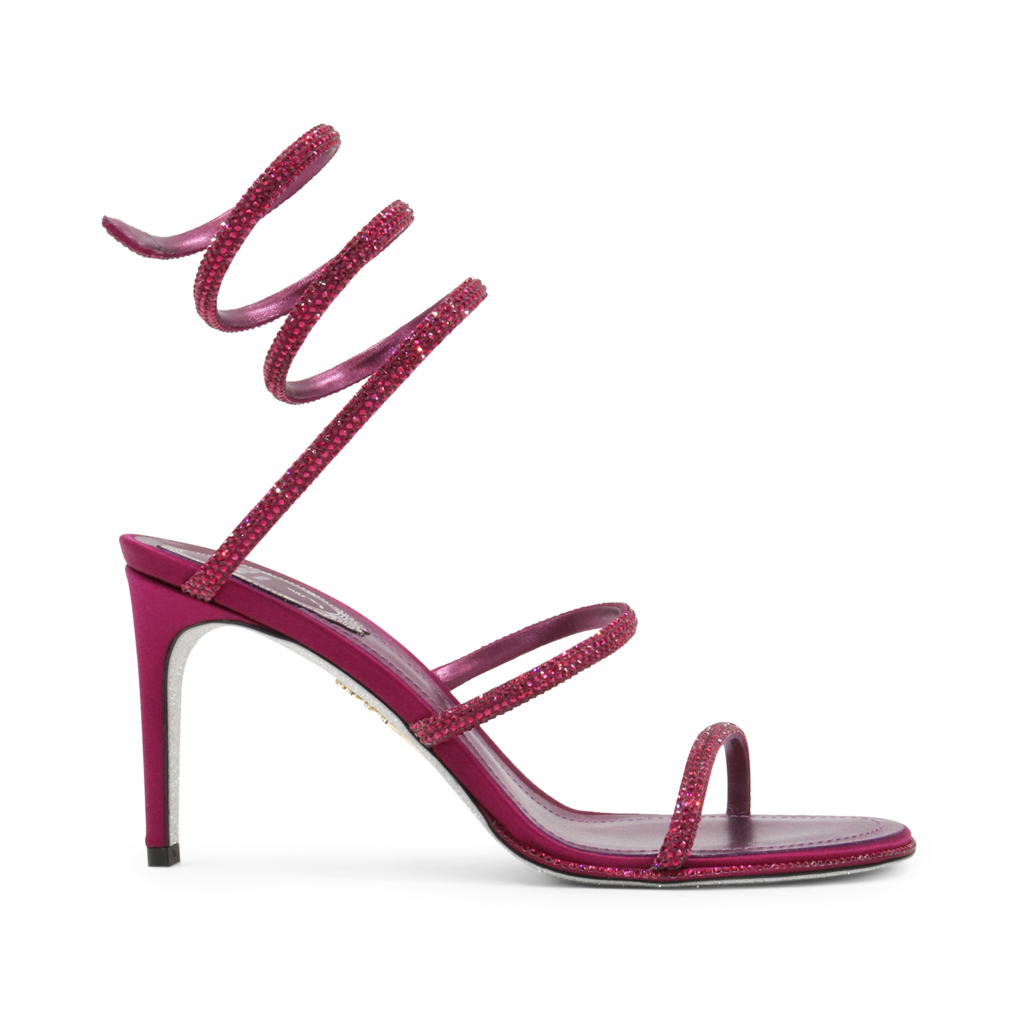 Cleo Crystal Embellished Ankle Wrap Sandal