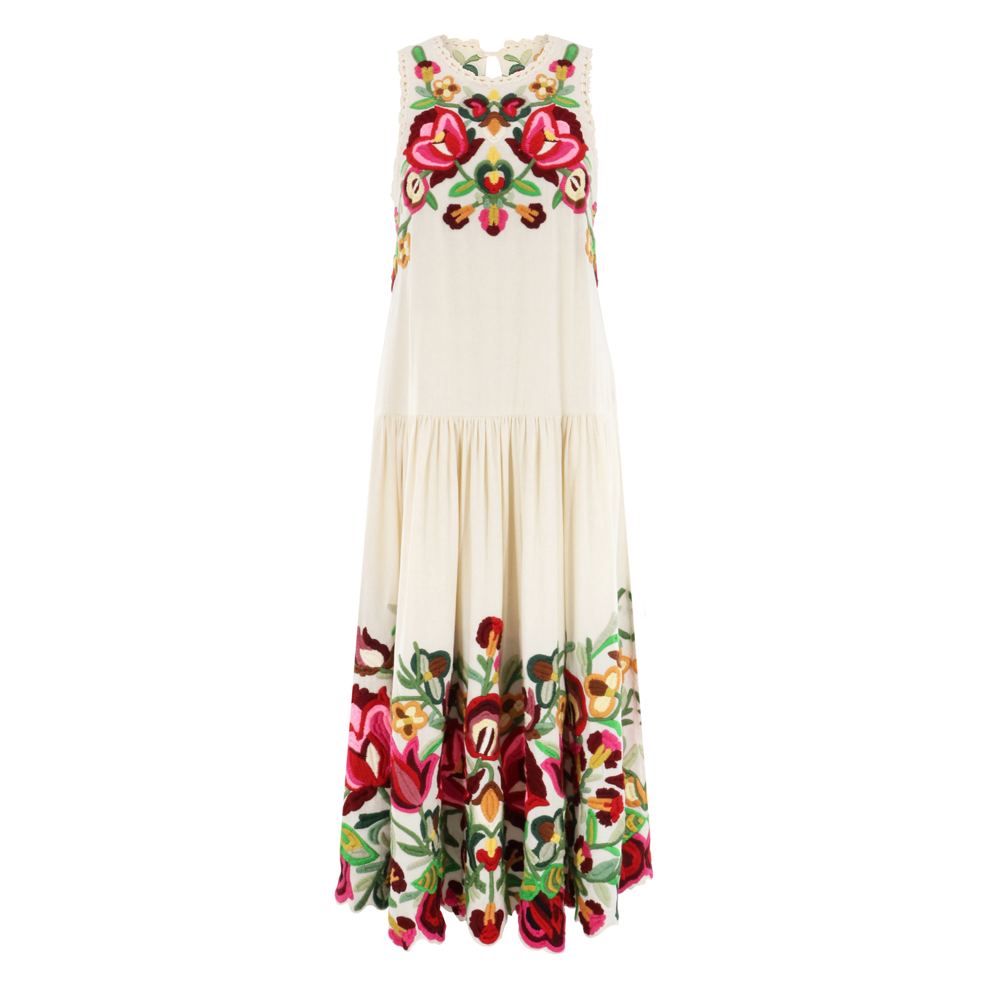 Wilhelmina Embellished Midi Dress