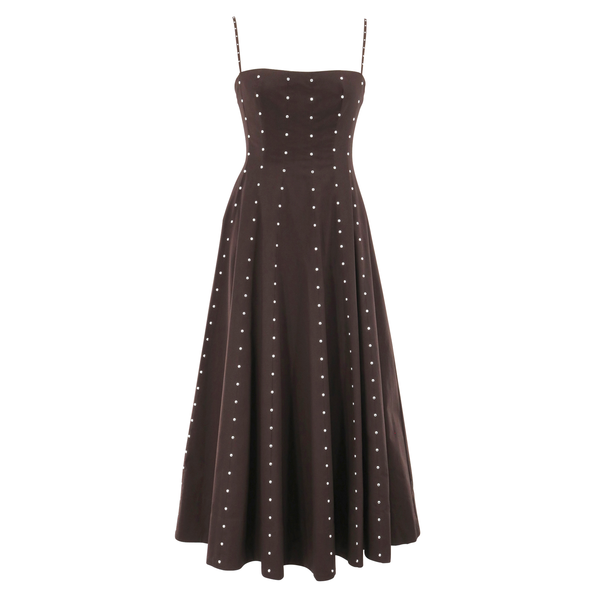 Wylie Sleeveless Studded Midi Dress