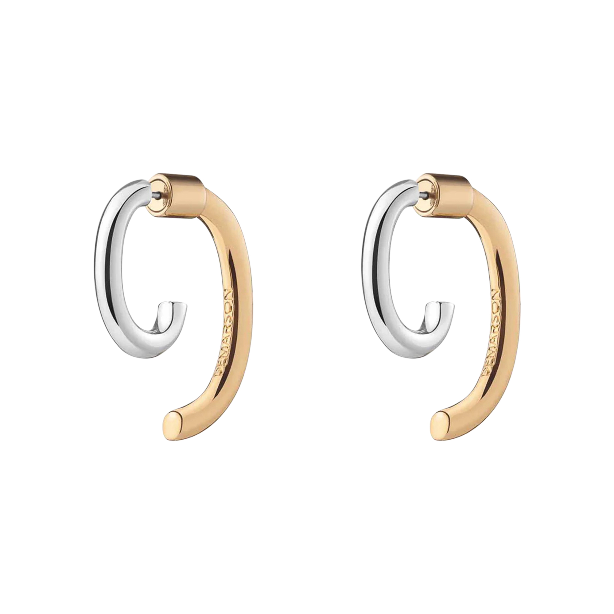 Two-Tone Luna Earrings