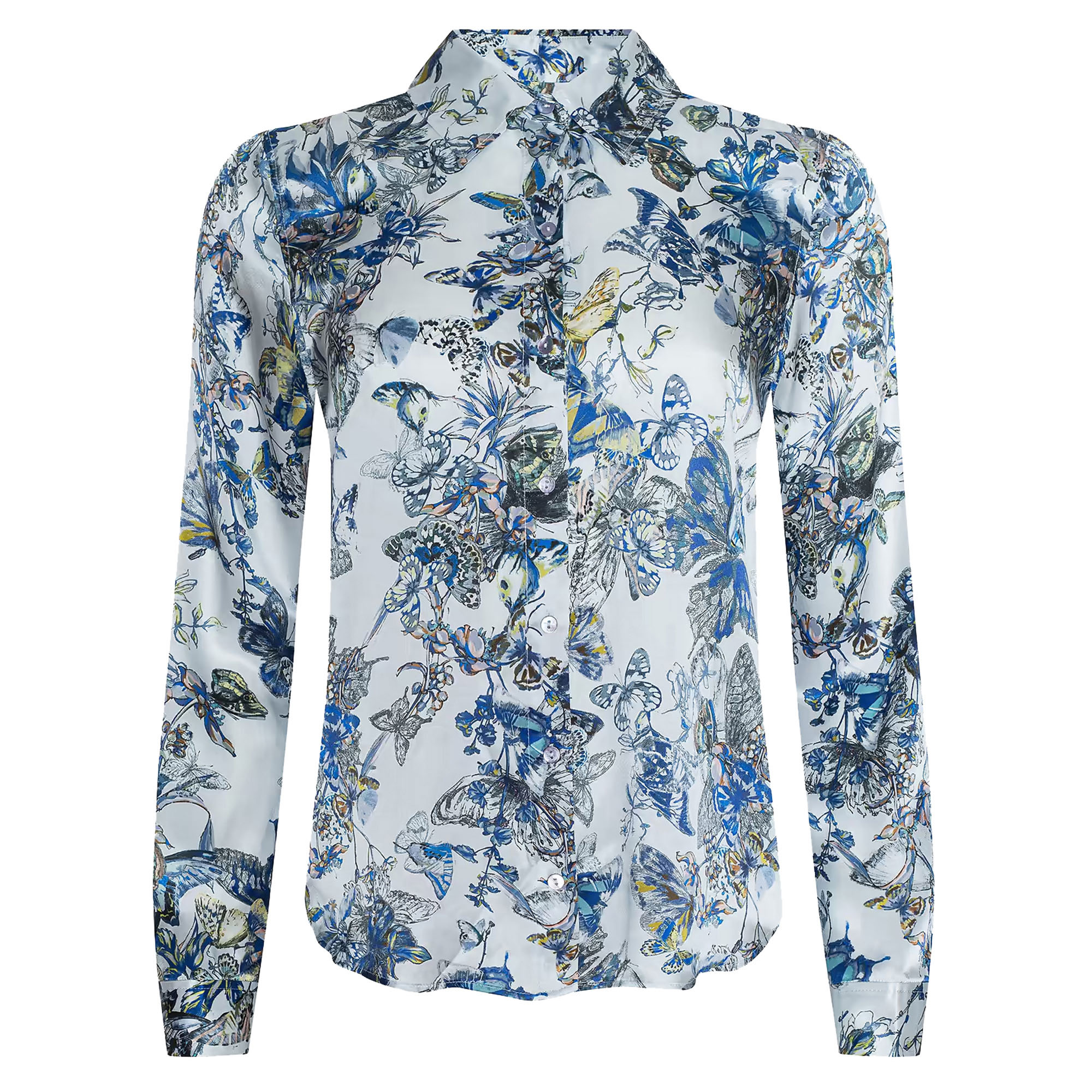 Tyler Long Sleeve Silk Blouse