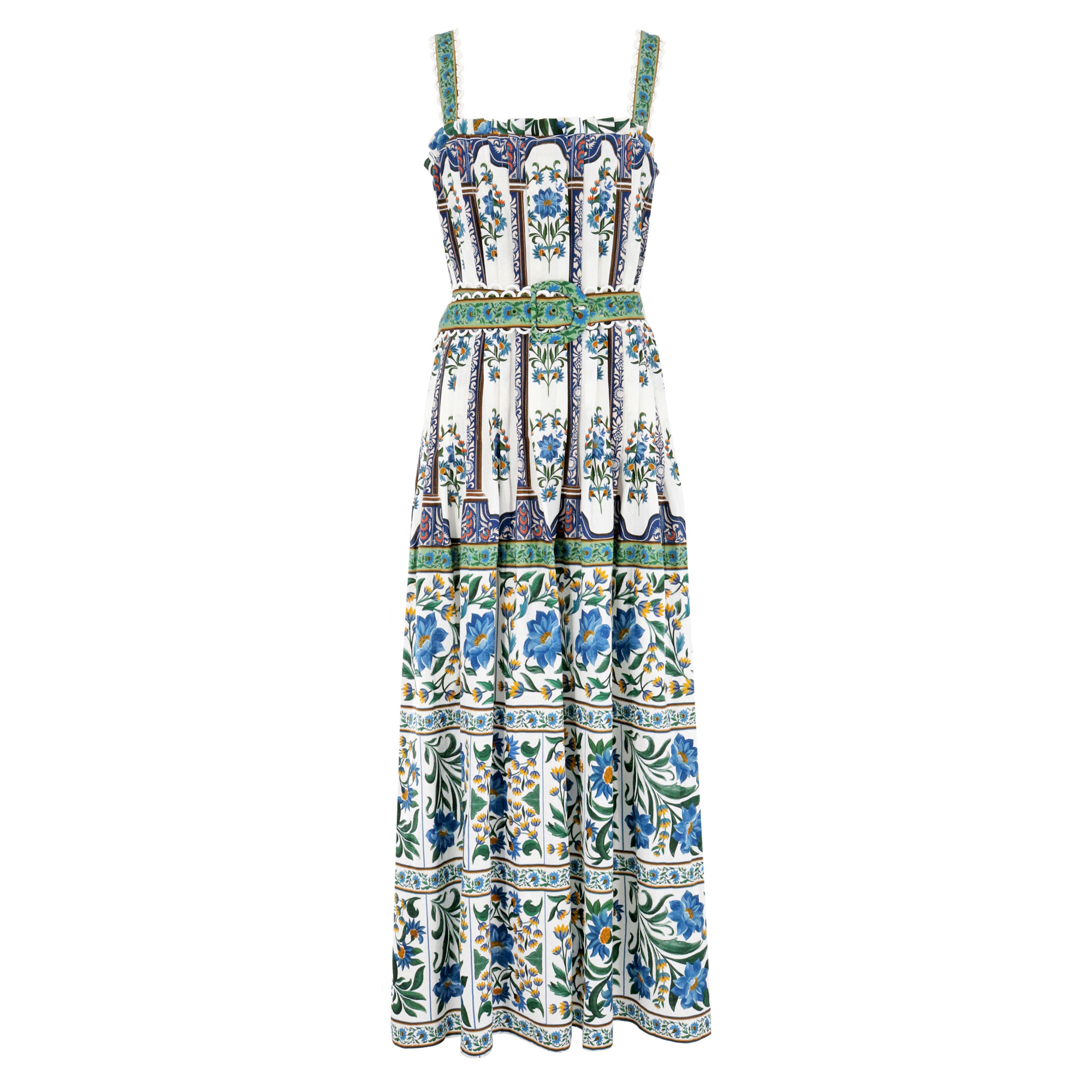 Manoela Sleeveless Belted Maxi Dress