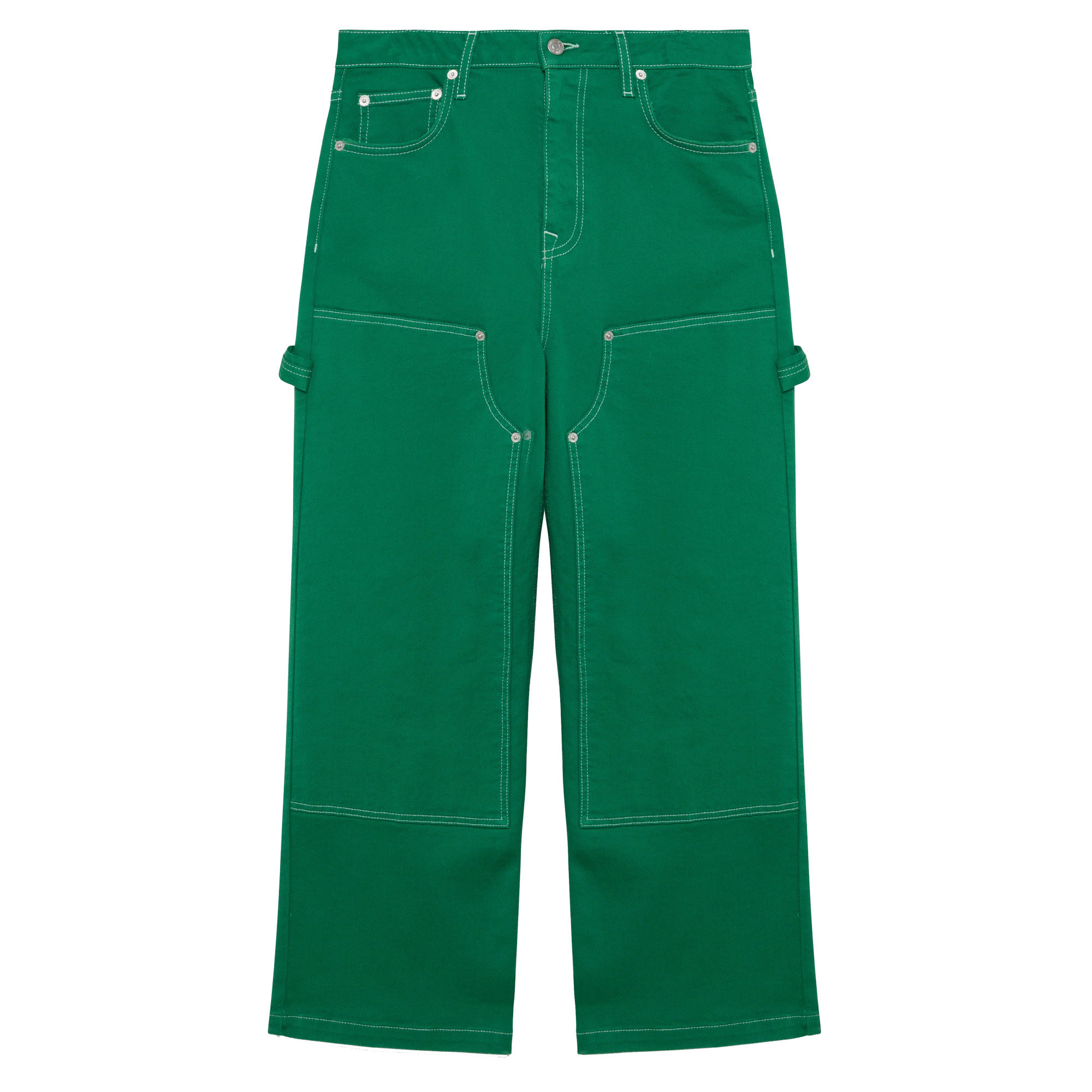 Xavier Cropped Denim Carpenter Pant