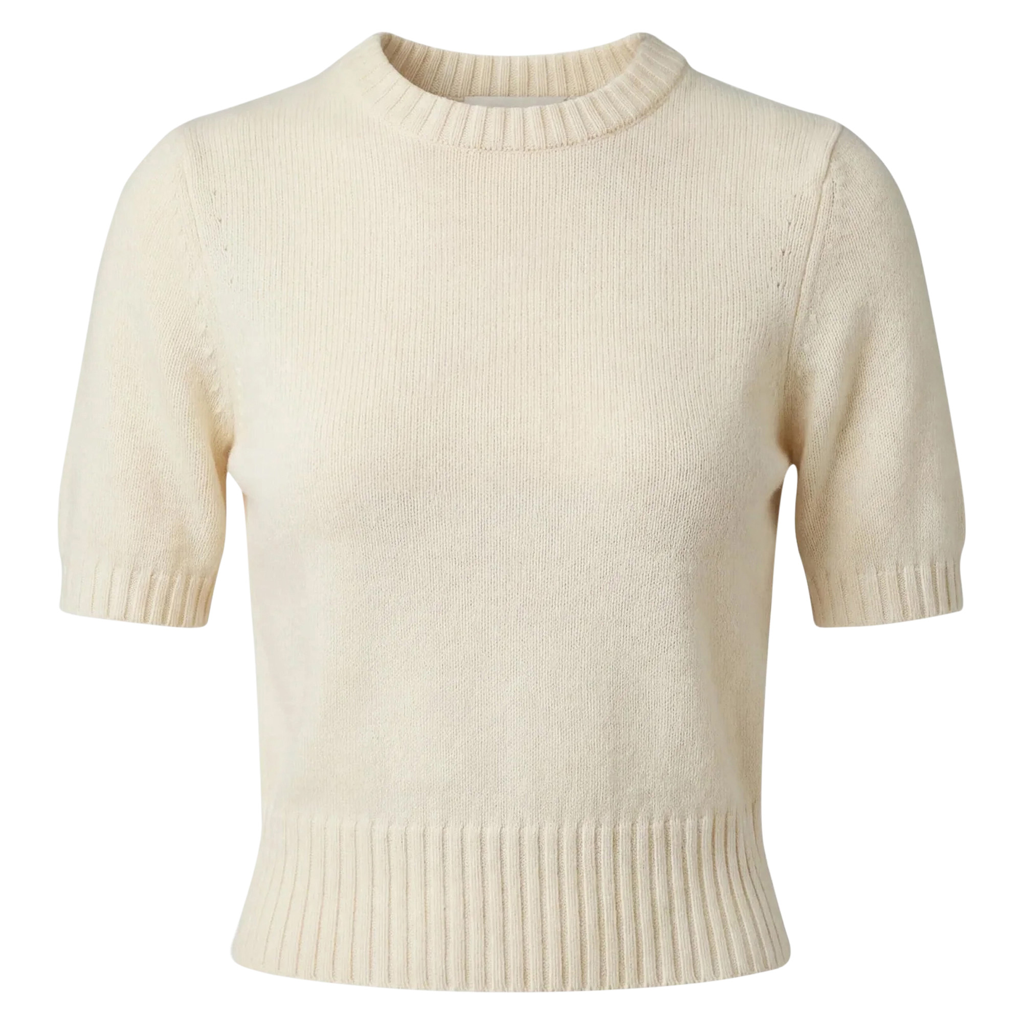 Elsie Ribbed Short Sleeve Sweater
