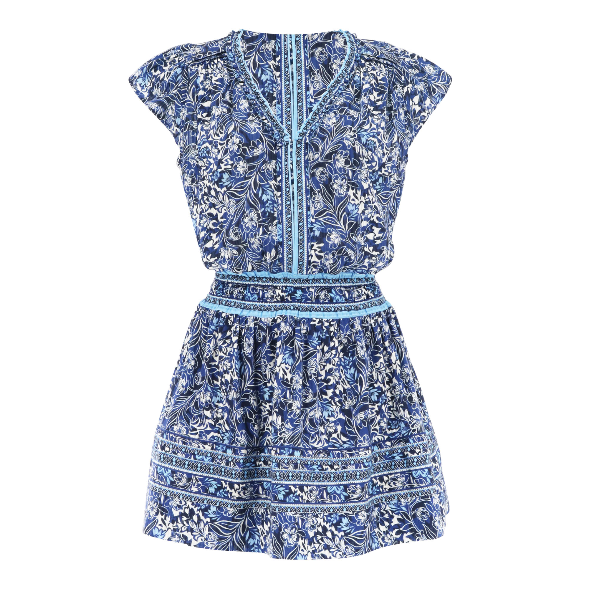 Tahlia Printed Flutter Sleeve Mini Dress
