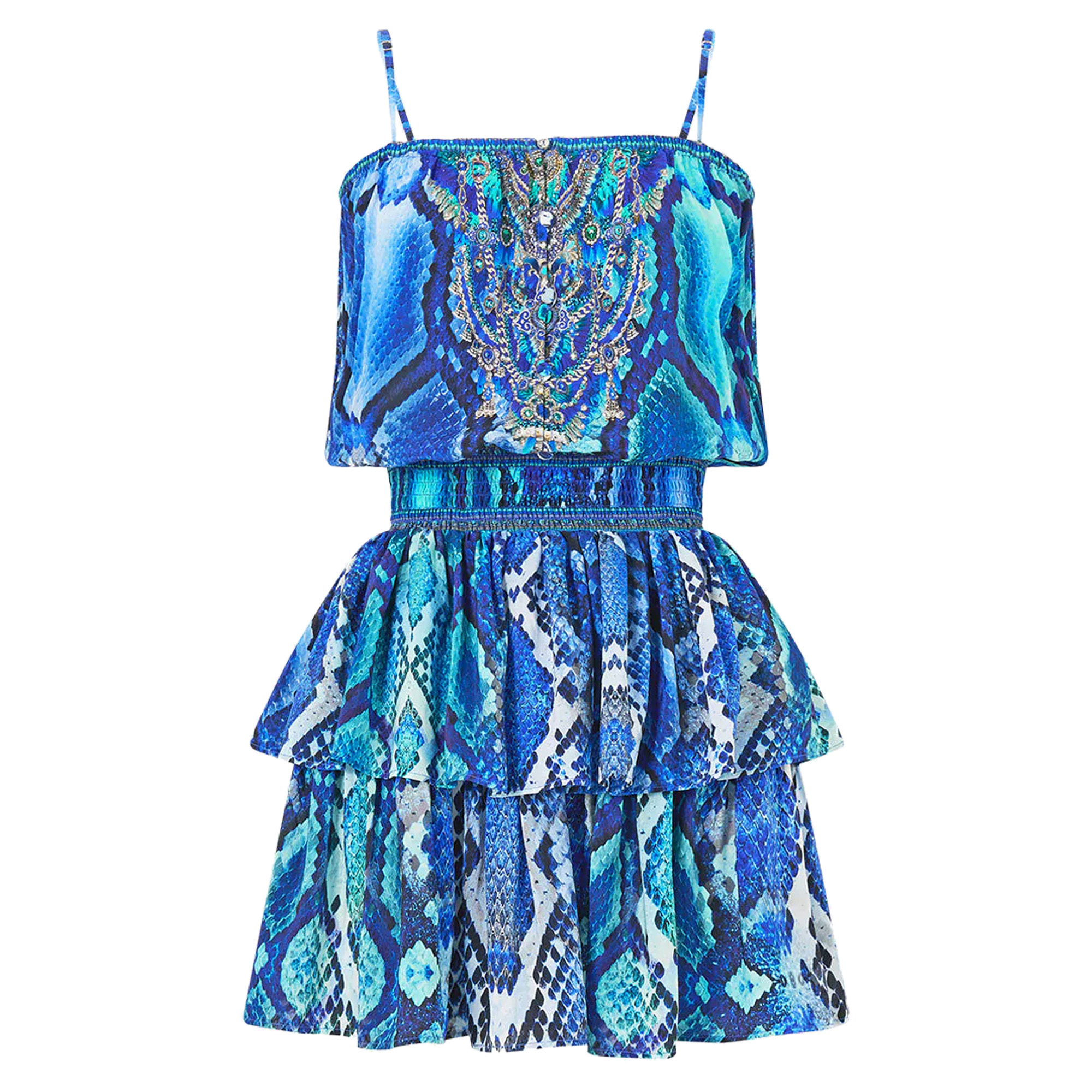 Shirred Waist Mini Dress
