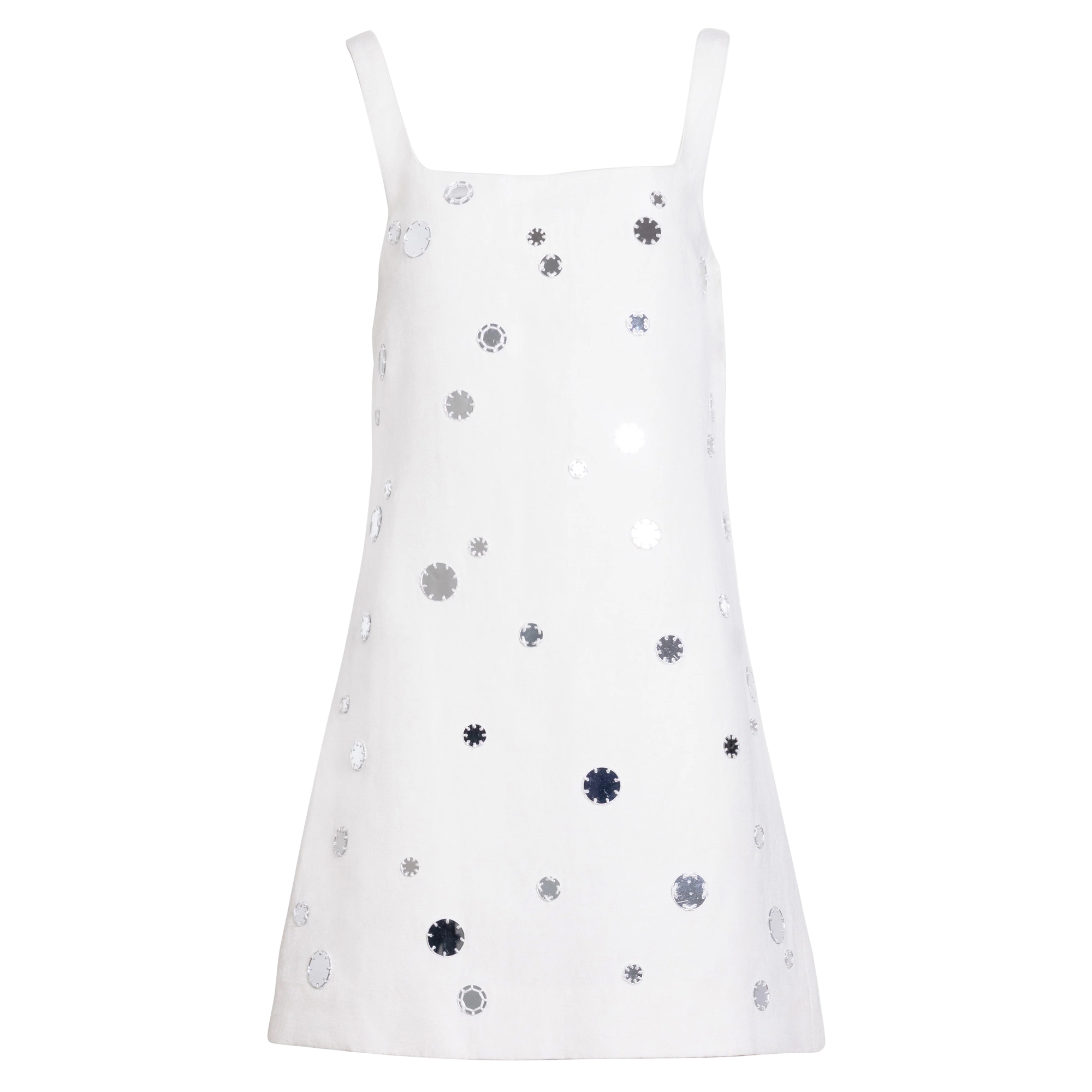 Barton Sleeveless Mirror Detail Mini Dress