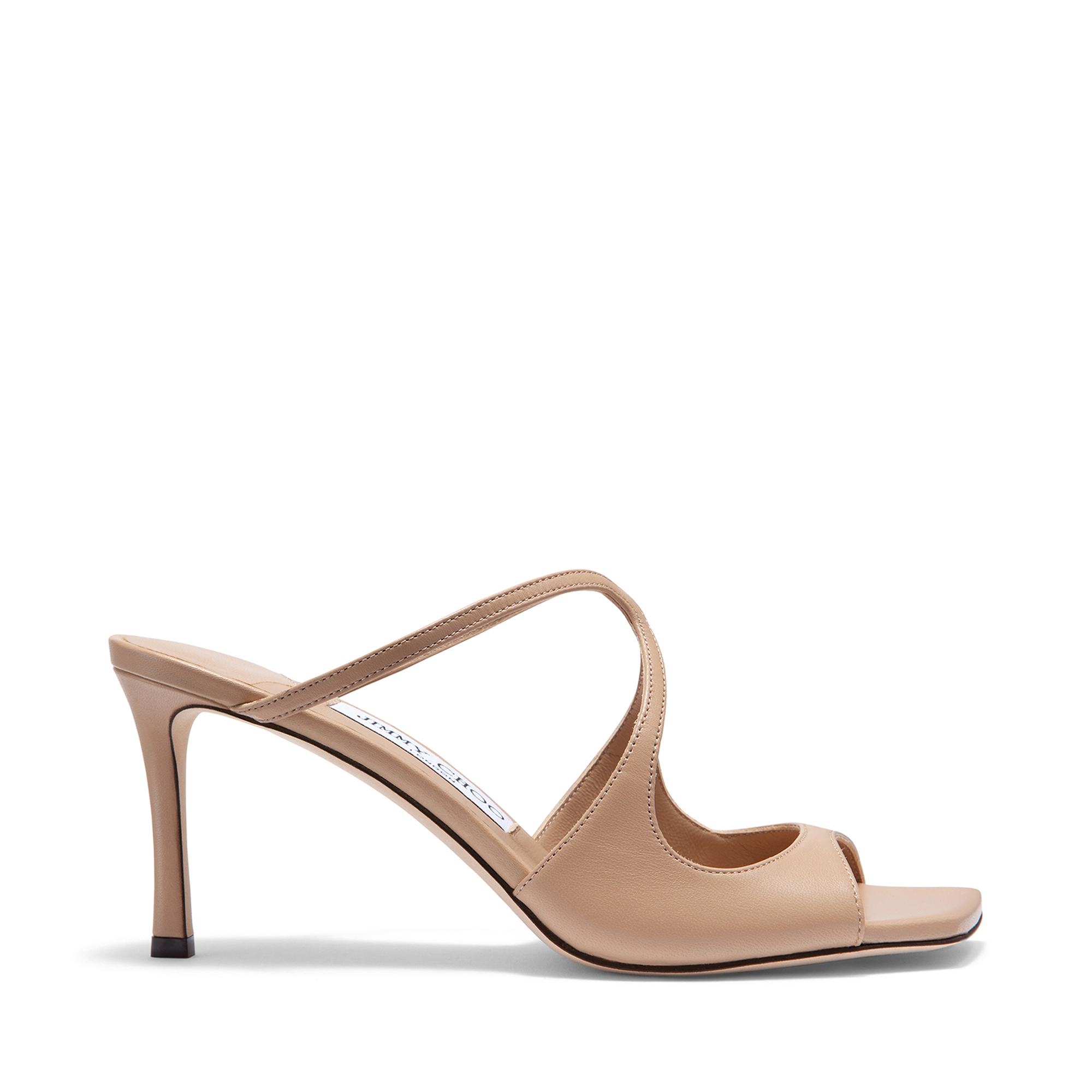 Anise 75mm Nappa Solid Leather Slide Sandal