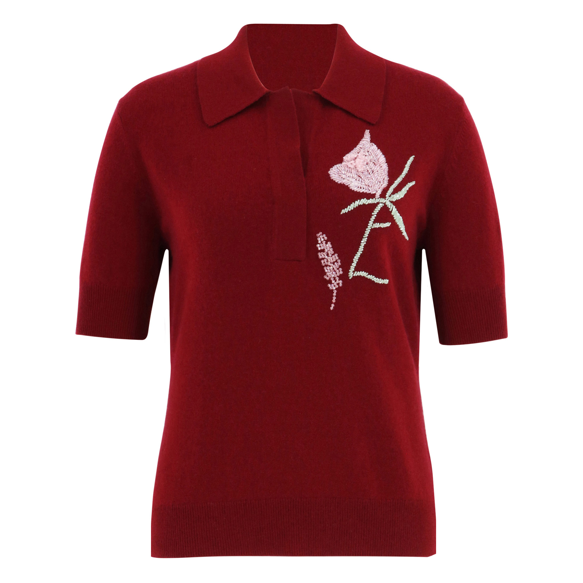 Ailey Cashmere Wool Blend Polo