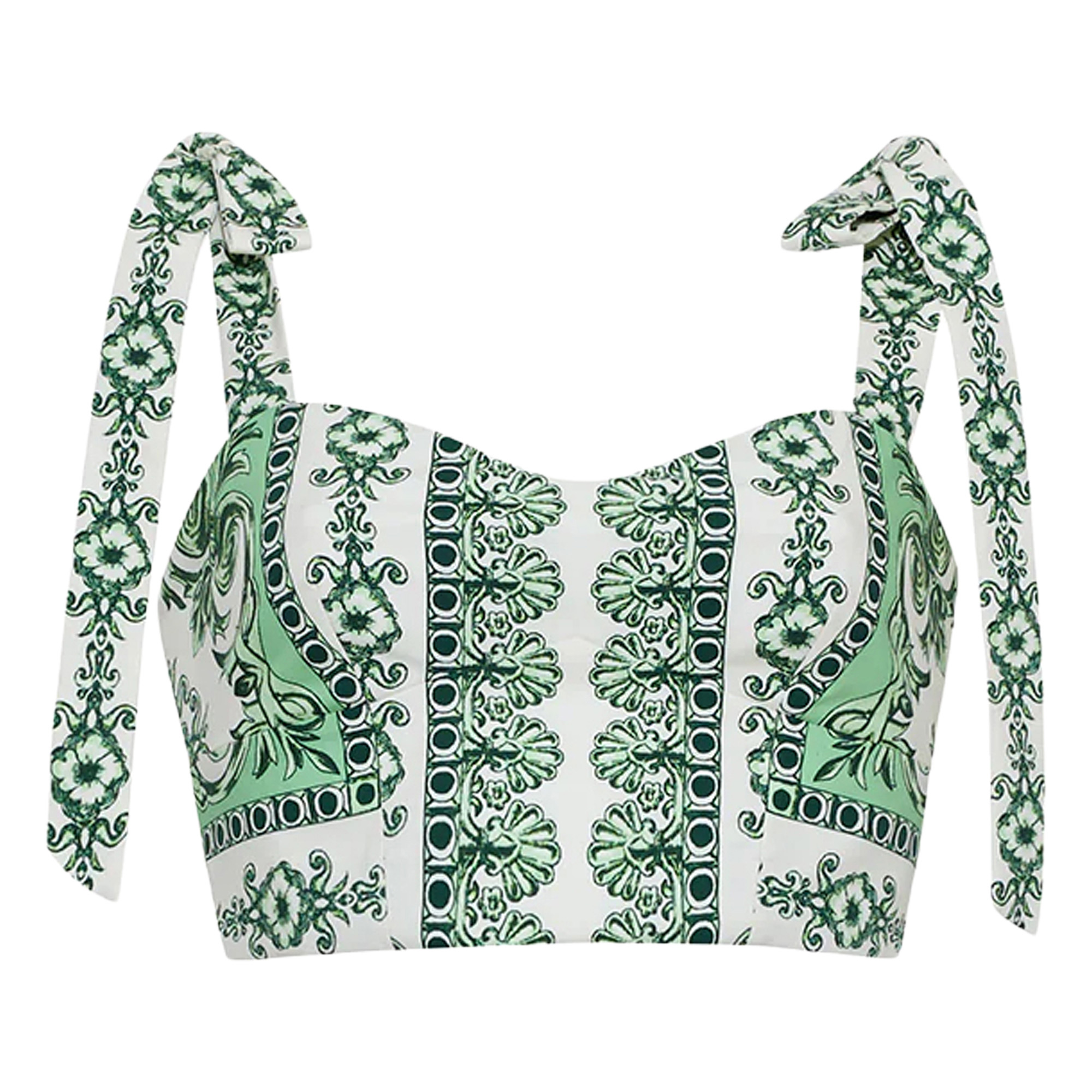 Fazia Shoulder-Tie Crop Top